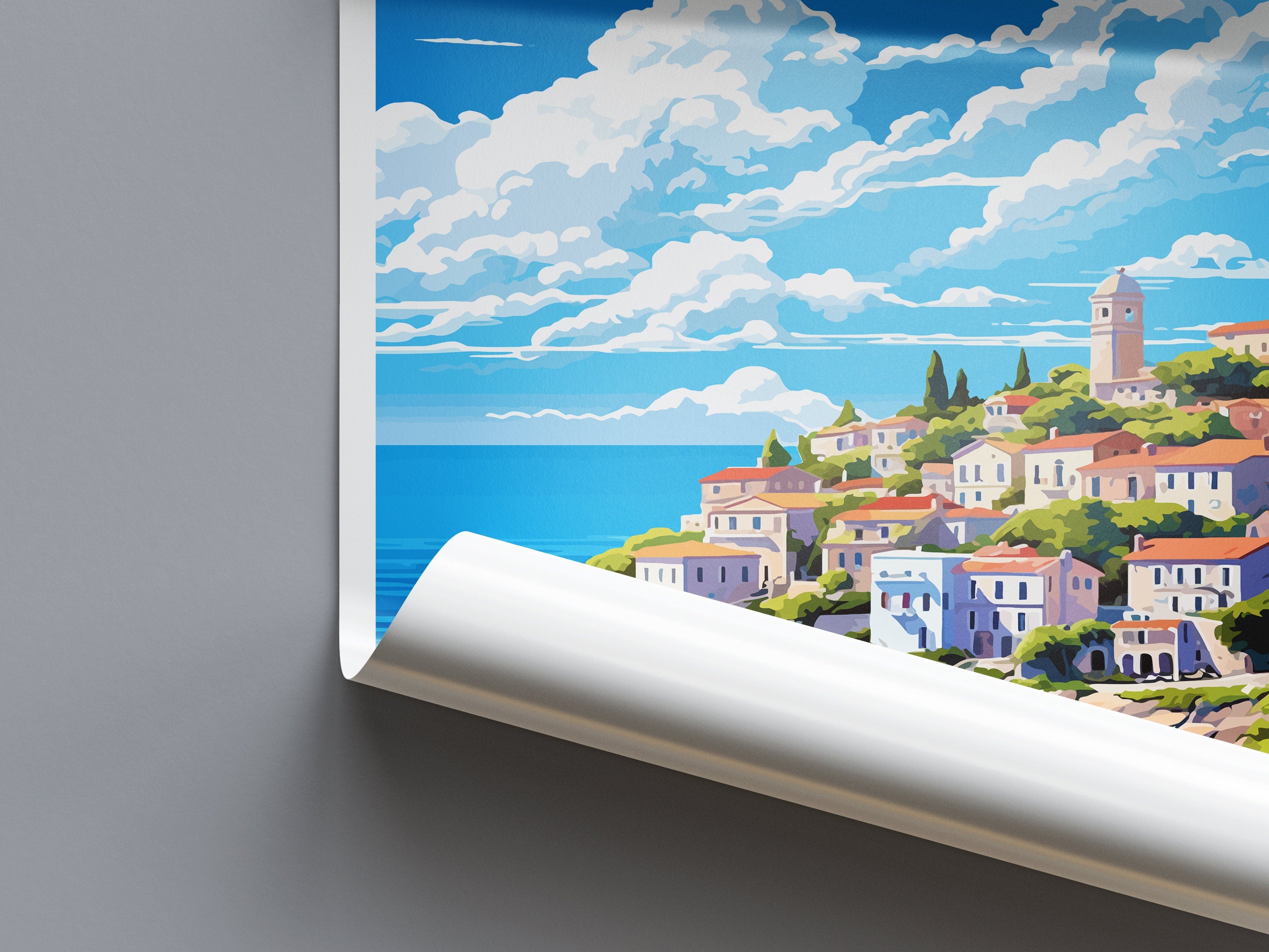 Alonissos Island Travel Print Wall Art Alonissos Island Wall Hanging Home Decoration Alonissos Island Gift Art Lovers Wall Art Print