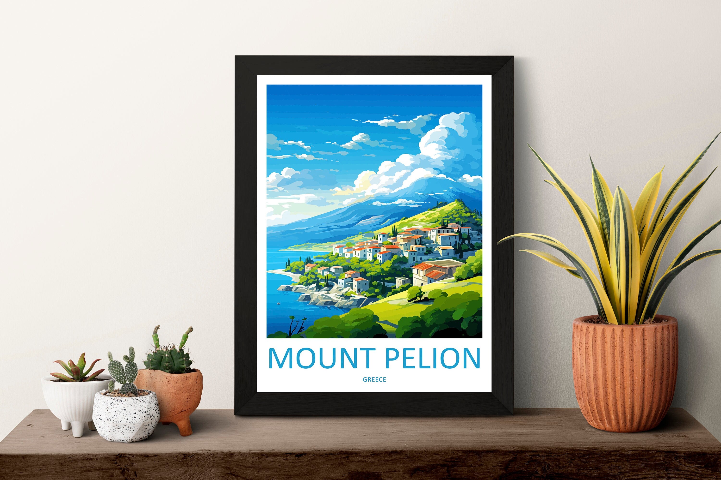 Mount Pelion Travel Print Wall Art Pelion Greece Wall Hanging Home Decoration PelionGift Art Lovers Wall Art Print Pelion Greece Wall Art