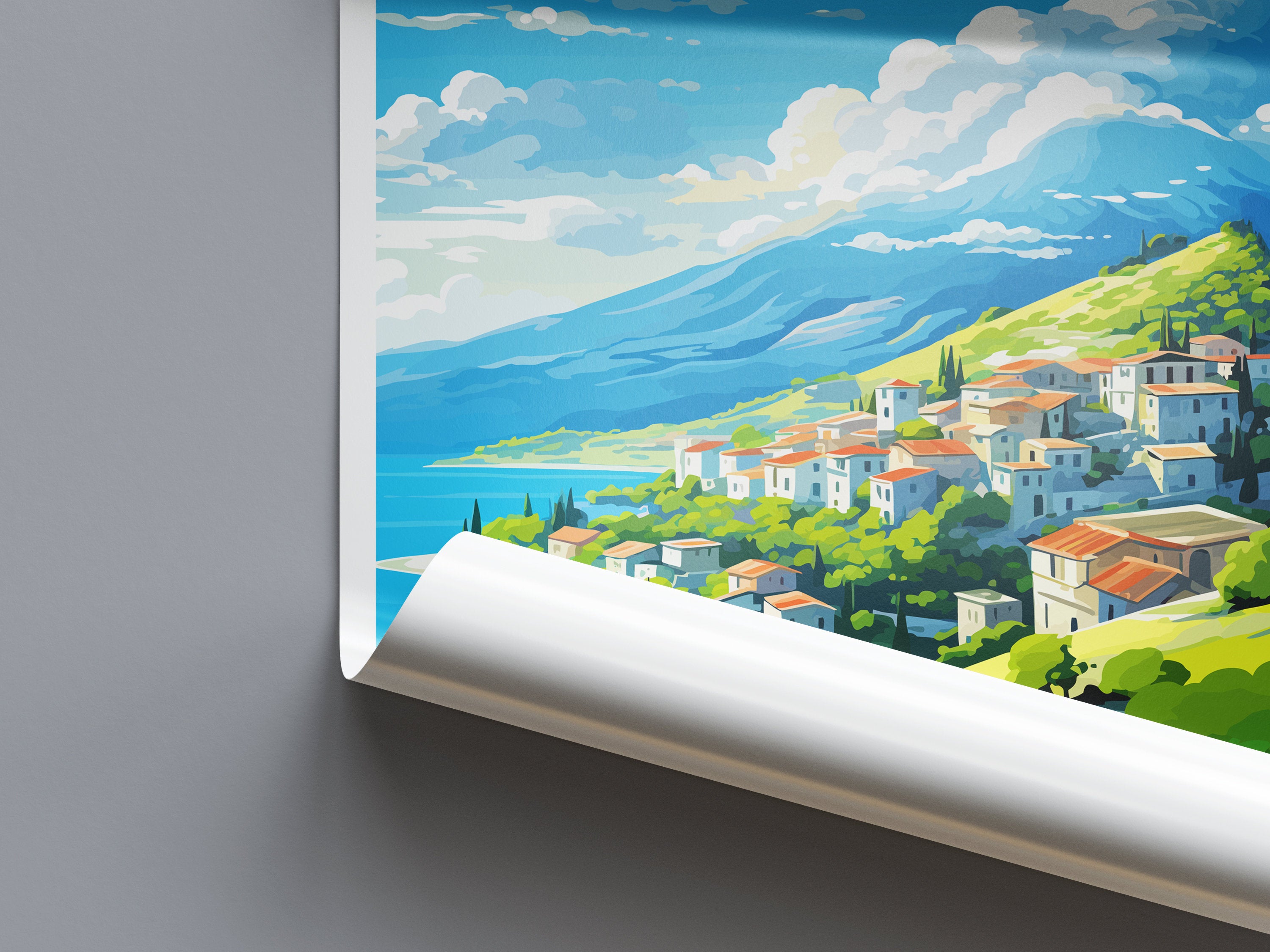 Mount Pelion Travel Print Wall Art Pelion Greece Wall Hanging Home Decoration PelionGift Art Lovers Wall Art Print Pelion Greece Wall Art