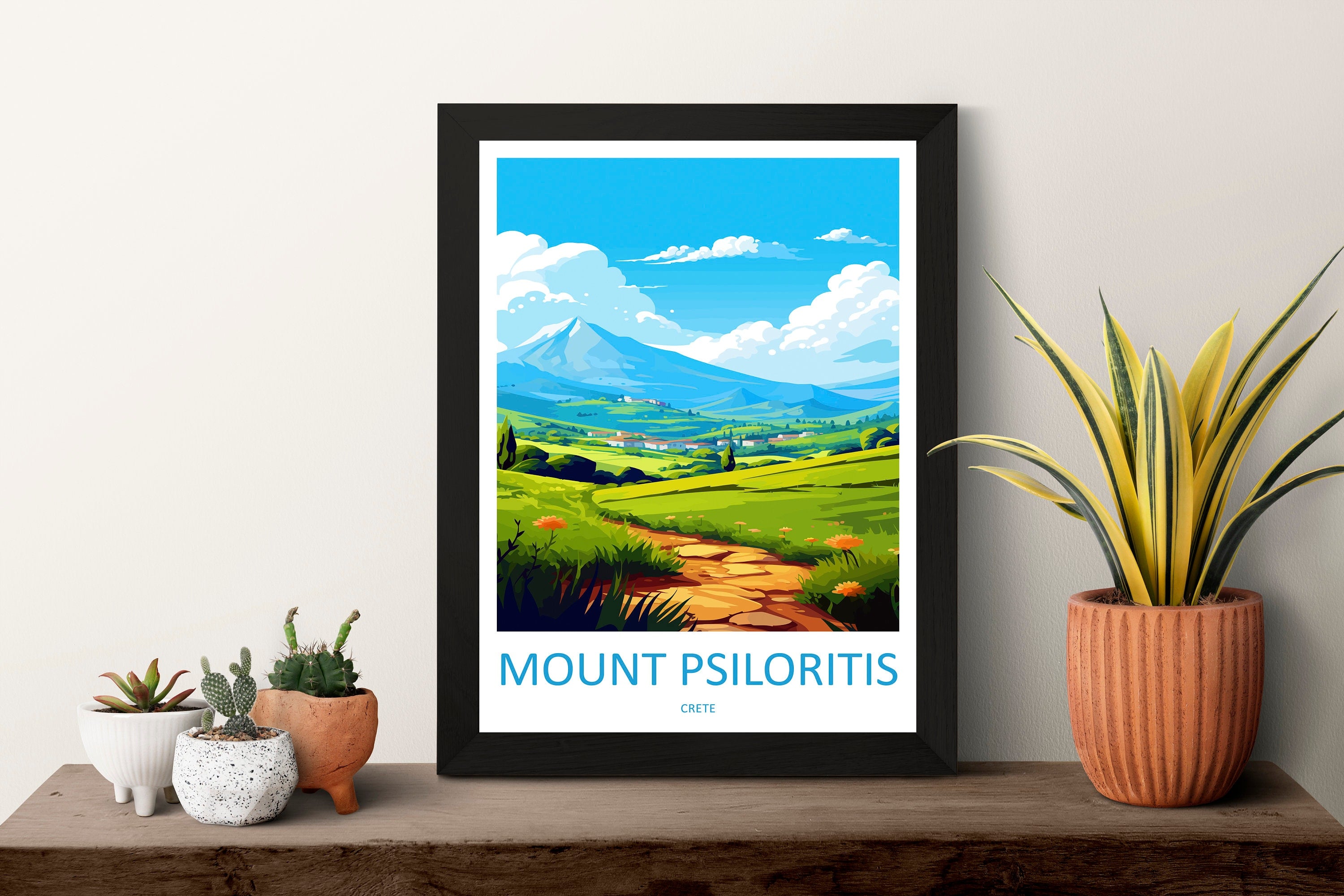 Mount Psiloritis Travel Print Wall Art Mount Psiloritis Wall Hanging Home Decor Mount Psiloritis Gift Art Lovers Wall Art Print Psiloritis