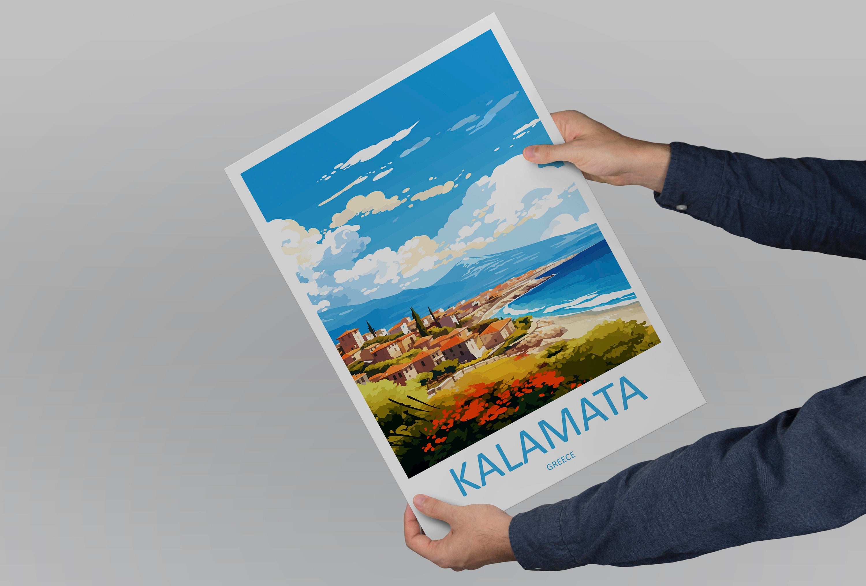 Kalamata Travel Print Wall Art Kalamata Wall Hanging Home Decor Kalamata Gift Art Lovers Wall Art Print Kalamata