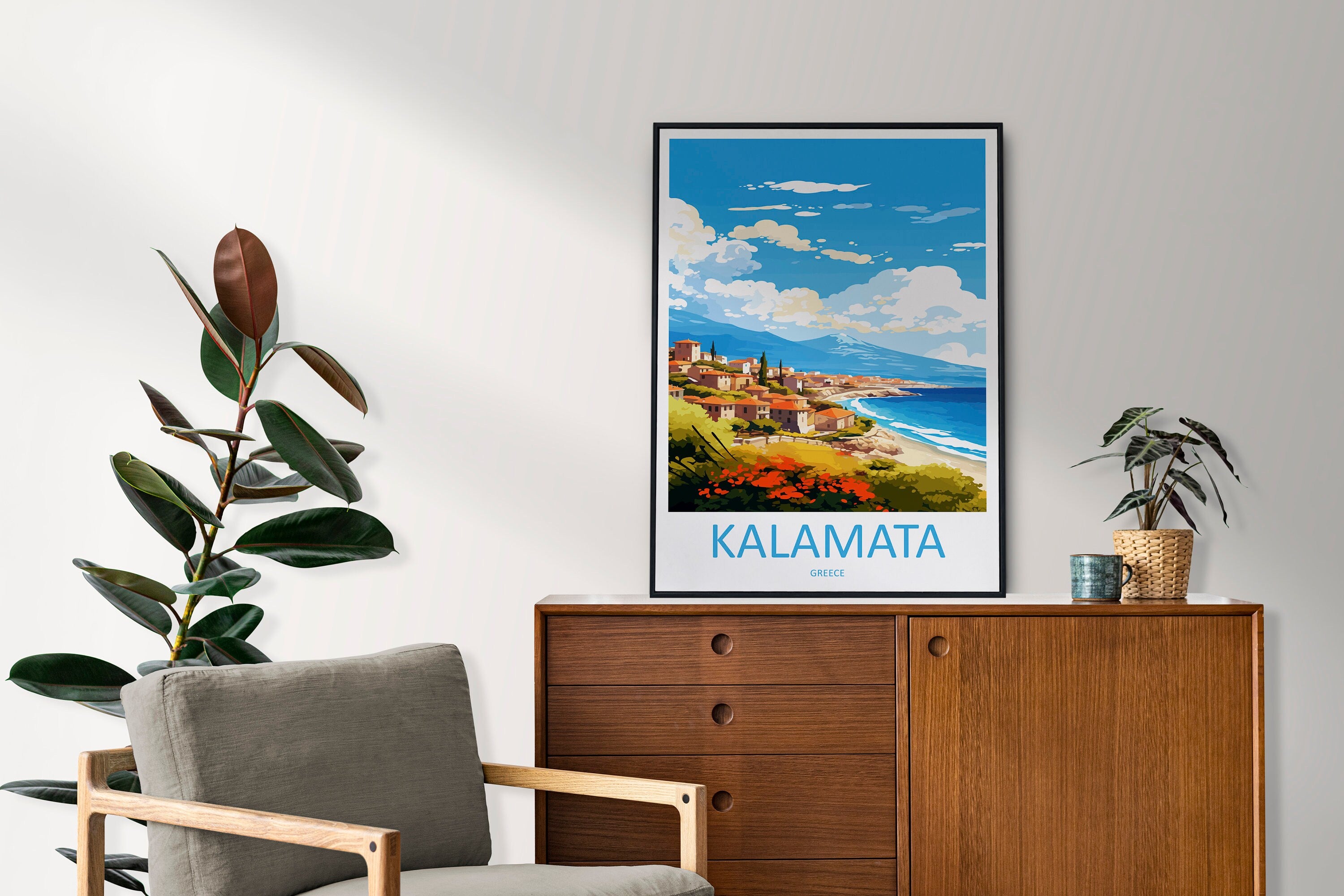 Kalamata Travel Print Wall Art Kalamata Wall Hanging Home Decor Kalamata Gift Art Lovers Wall Art Print Kalamata