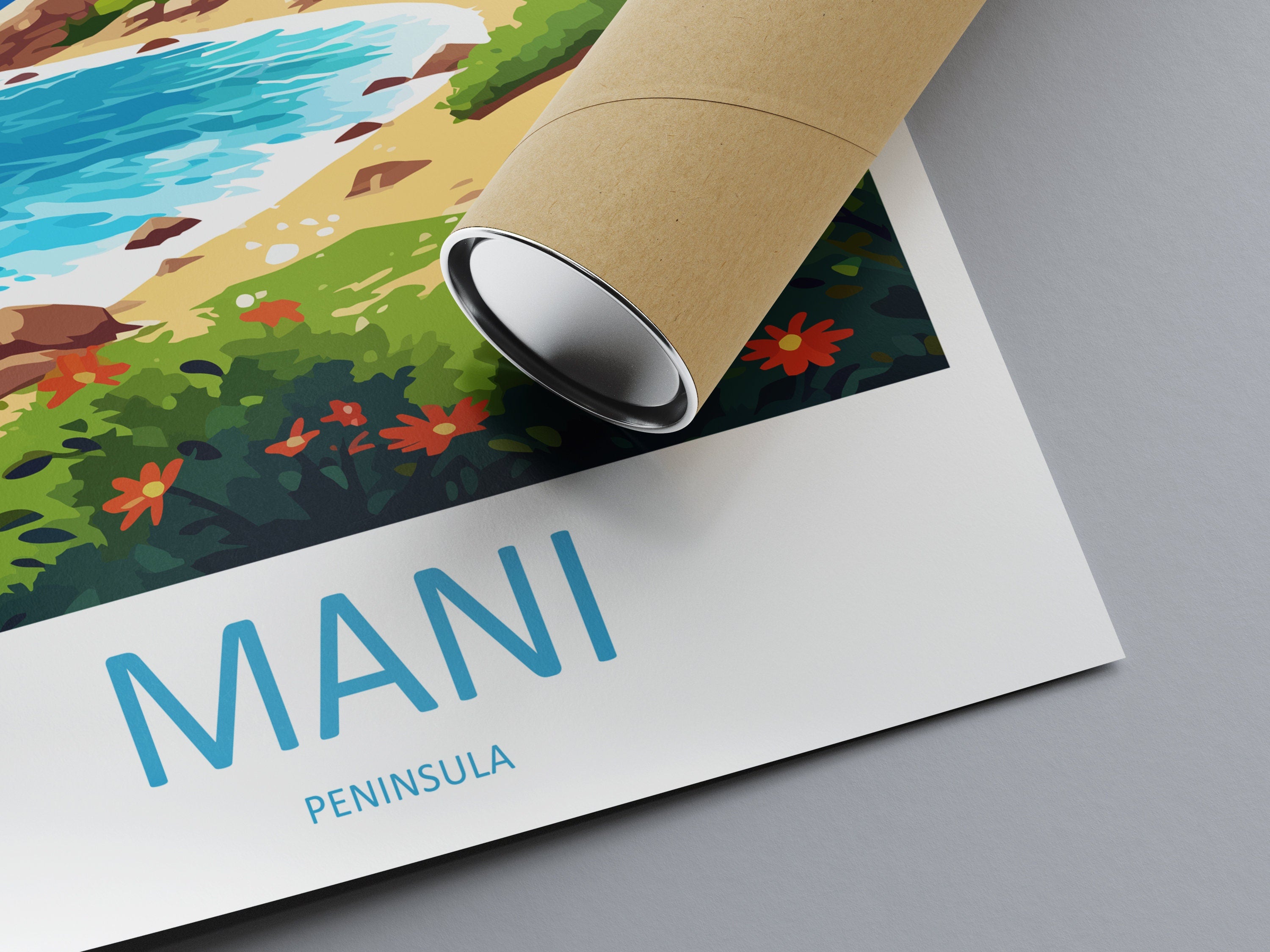 Mani Peninsula Travel Print Wall Art Mani Peninsula Wall Hanging Home Decoration Mani Peninsula Gift Art Lovers Wall Art Print