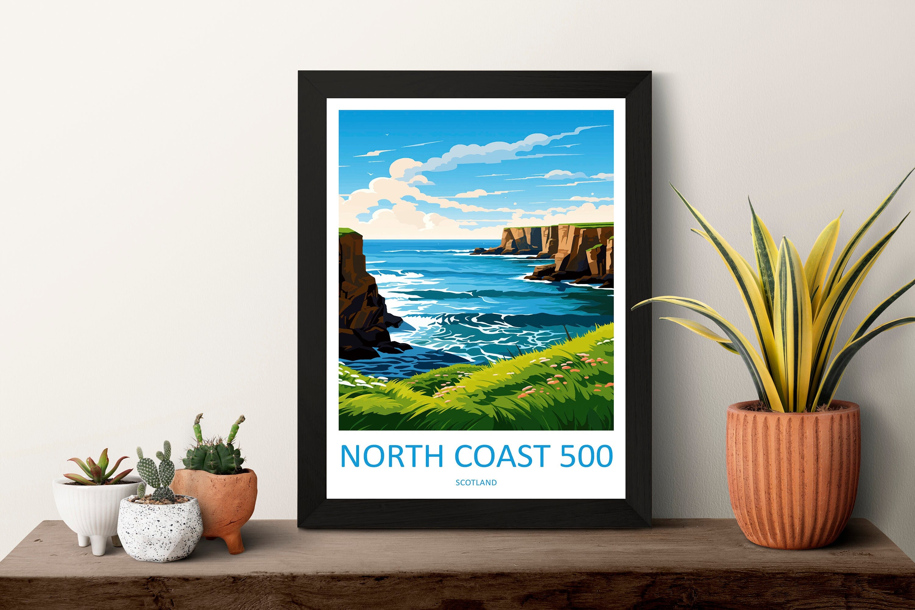 North Coast 500 Print North Coast 500 Home Decor North Coast 500 Art Print North Coast 500 Wall Art Scotland Enthusiast Gift Wall Hanging