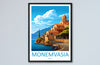 Monemvasia Travel Print Wall Art Monemvasia Greece Wall Hanging Home Decoration Monemvasia Gift Art Lovers Wall Art Print