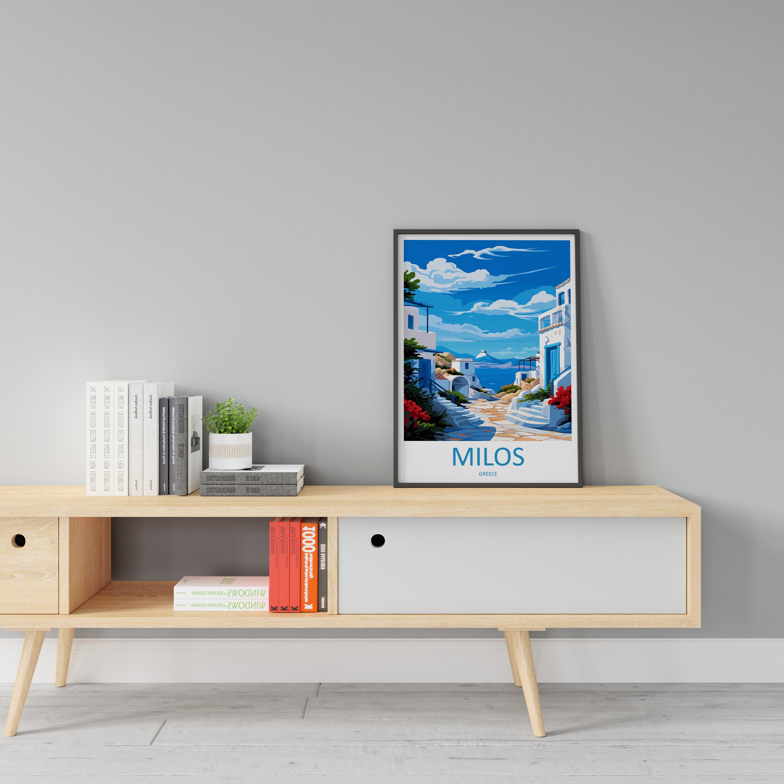 Milos Travel Print Wall Art Milos Greece Wall Hanging Home Decoration Milos Gift Art Lovers Wall Art Print Milos Greece Wall Art