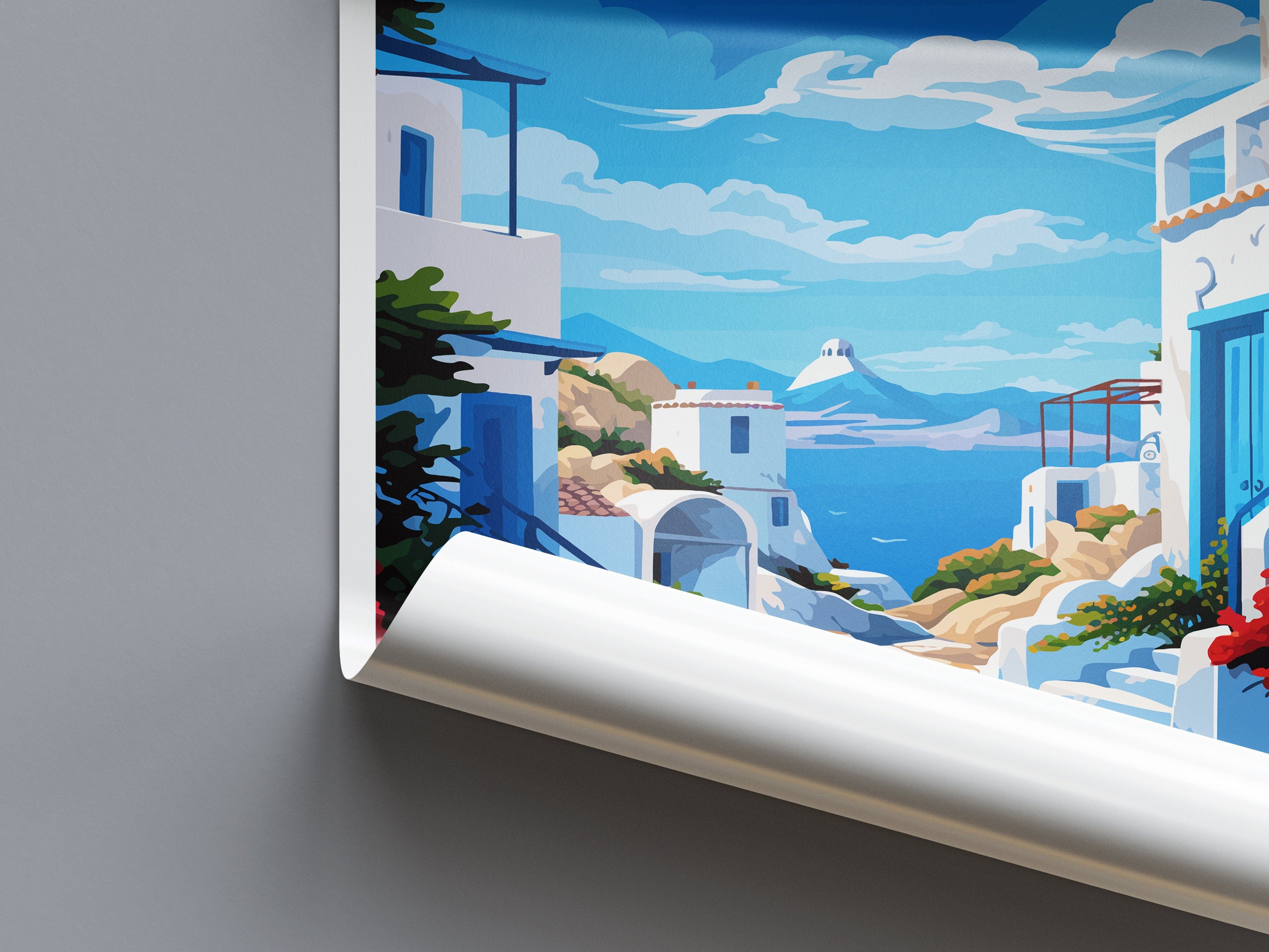 Milos Travel Print Wall Art Milos Greece Wall Hanging Home Decoration Milos Gift Art Lovers Wall Art Print Milos Greece Wall Art