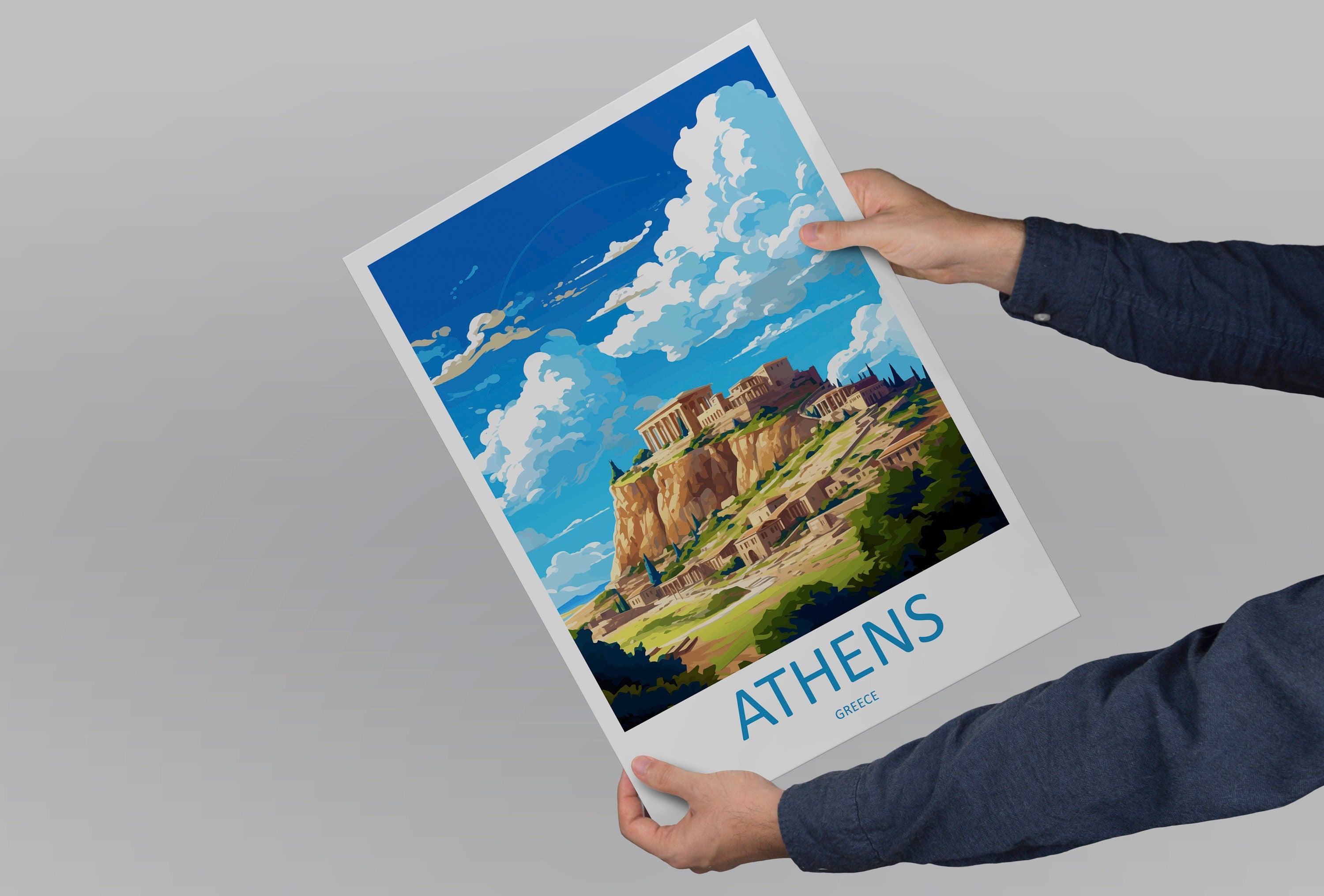 Athens Travel Print Wall Art Athens Greece Wall Hanging Home Decoration Athens Gift Art Lovers Wall Art Print Athens Greece Wall Poster Art