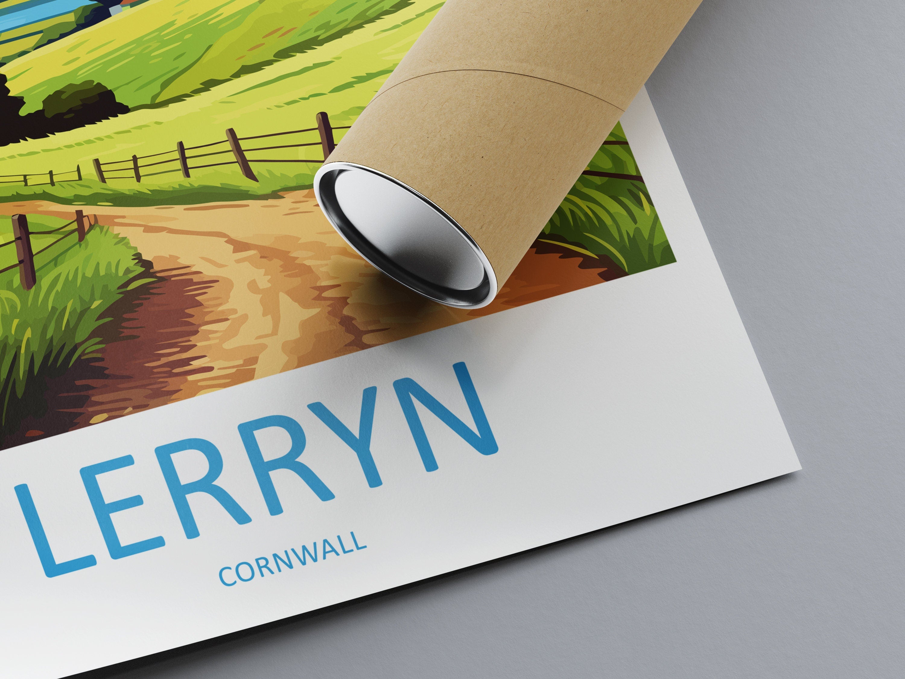 Lerryn Travel Print Wall Art Lerryn Wall Hanging Home Décor Lerryn Gift Art Lovers Cornwall Art Lover Gift Lerryn Art Poster