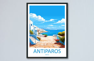 Antiparos Travel Print Wall Art Antiparos Wall Hanging Home Decoration Antiparos Gift Art Lovers Wall Art Print Greece