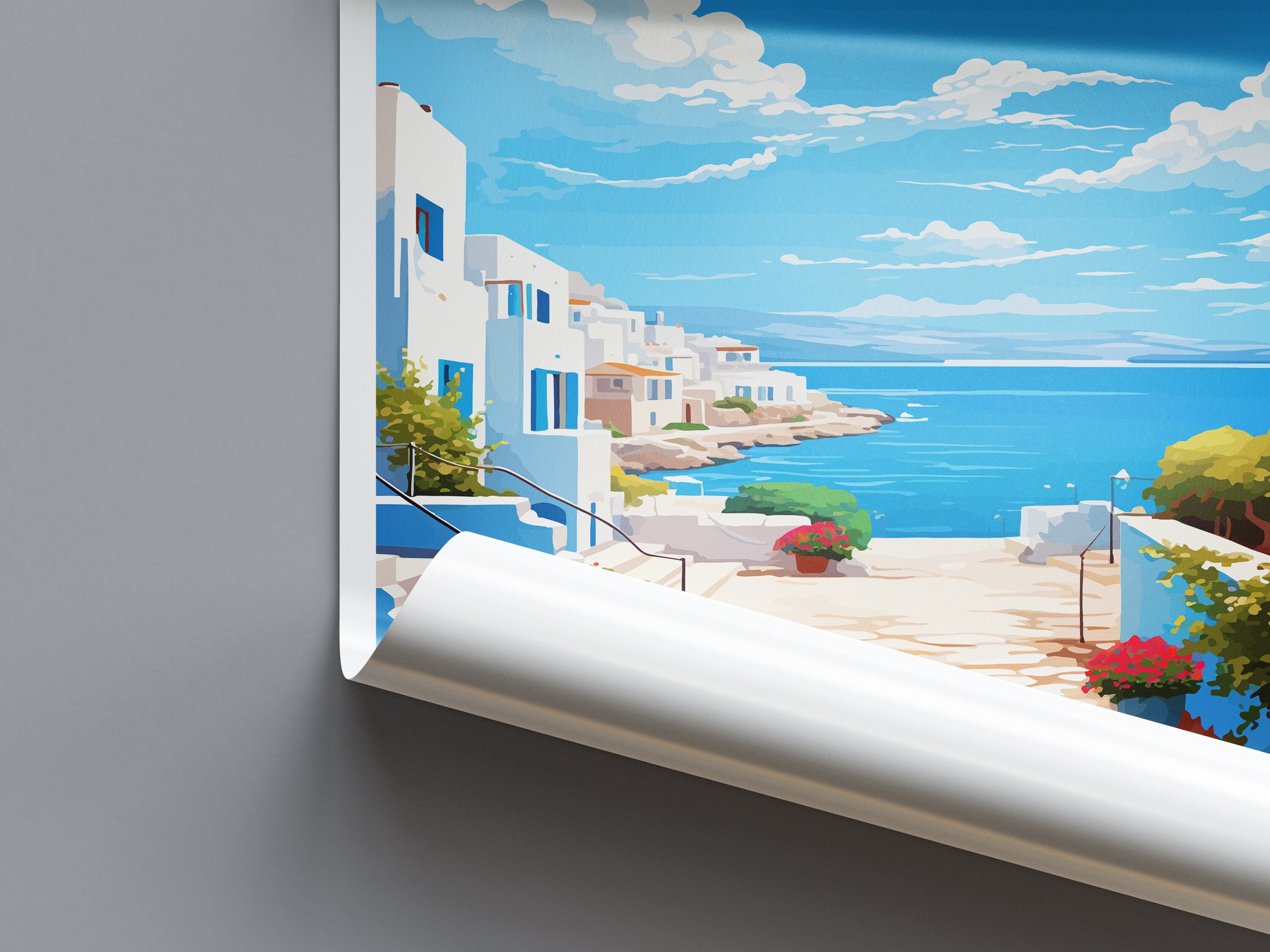 Antiparos Travel Print Wall Art Antiparos Wall Hanging Home Decoration Antiparos Gift Art Lovers Wall Art Print Greece