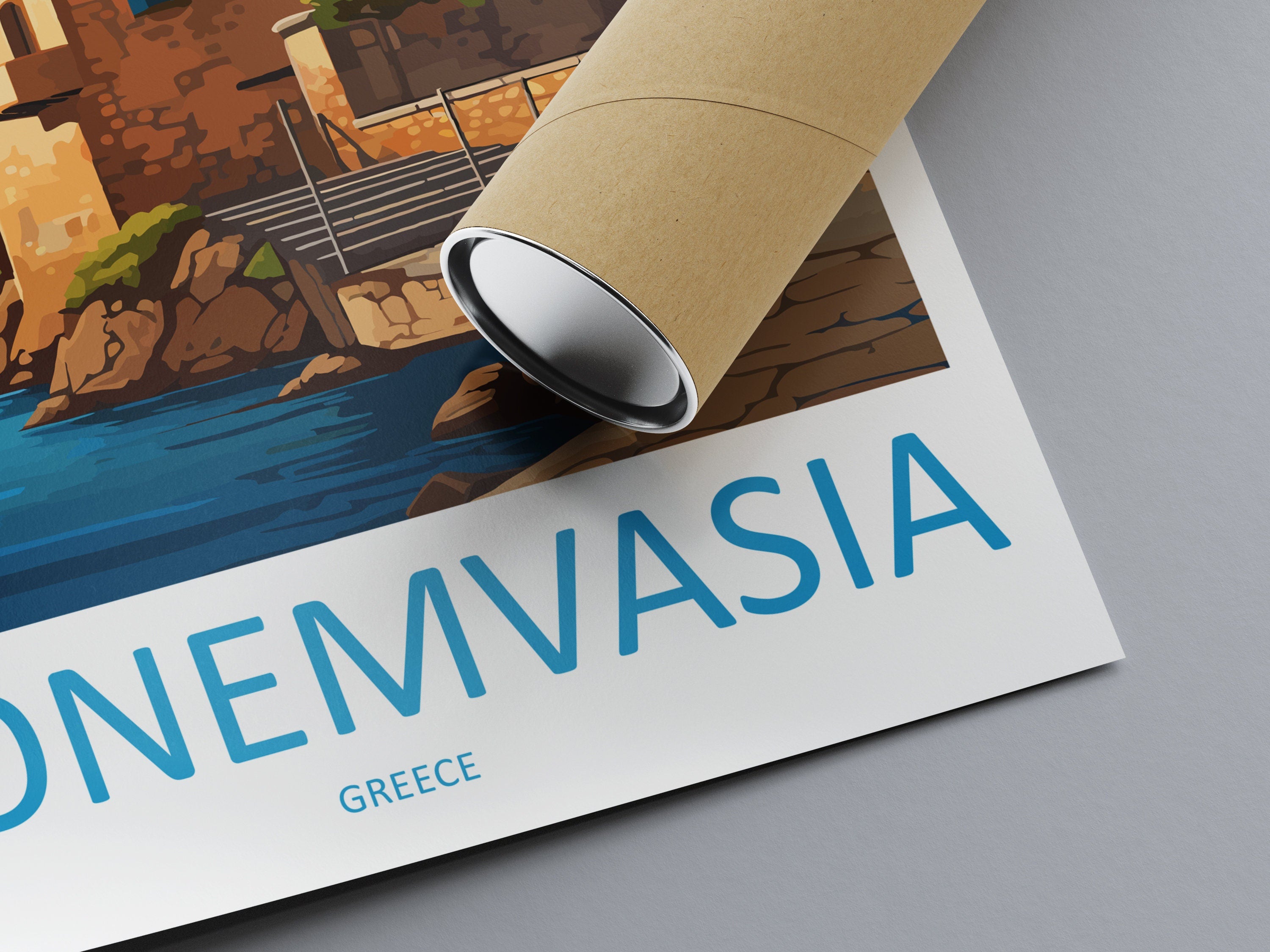 Monemvasia Travel Print Wall Art Monemvasia Greece Wall Hanging Home Decoration Monemvasia Gift Art Lovers Wall Art Print