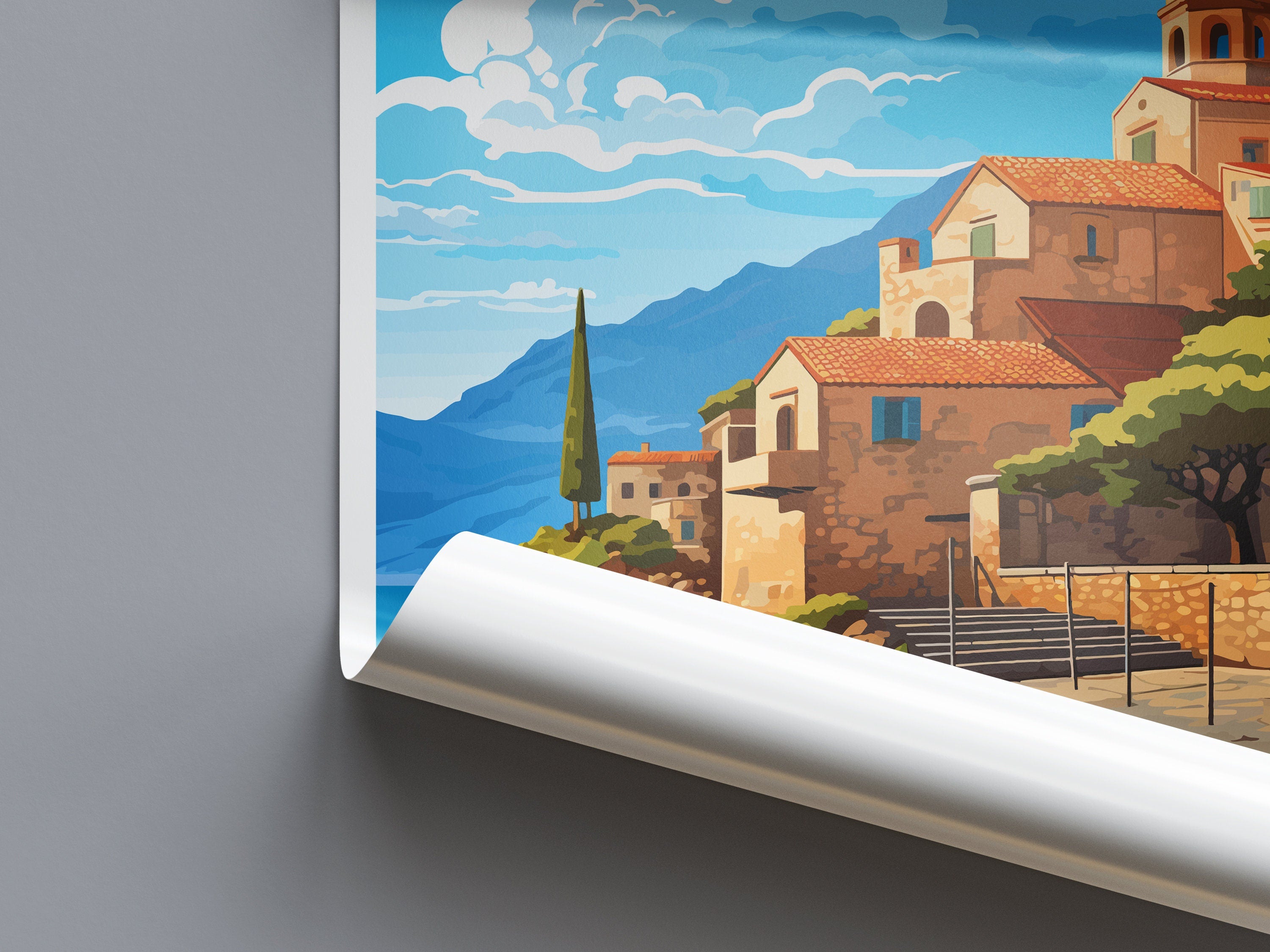 Monemvasia Travel Print Wall Art Monemvasia Greece Wall Hanging Home Decoration Monemvasia Gift Art Lovers Wall Art Print