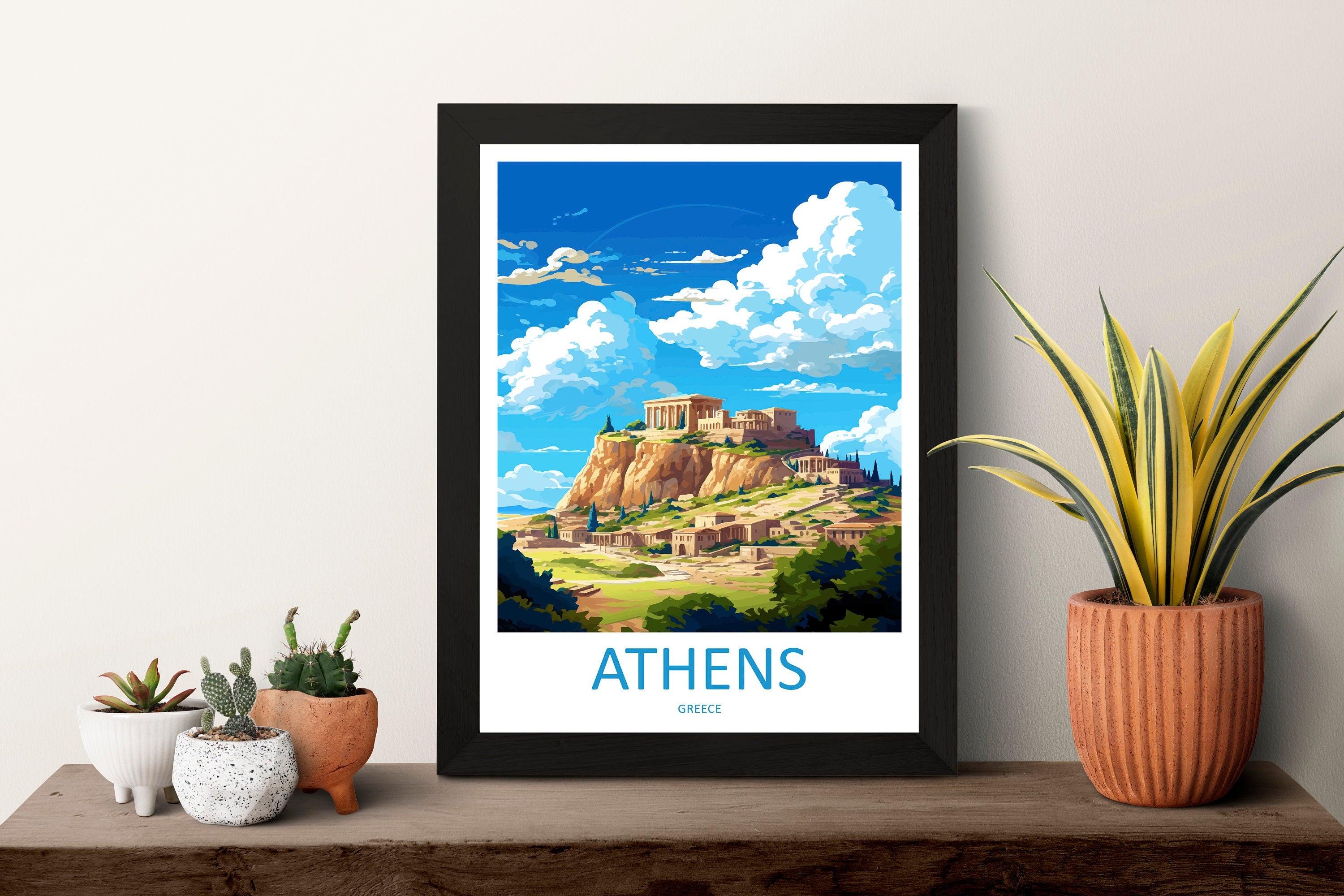 Athens Travel Print Wall Art Athens Greece Wall Hanging Home Decoration Athens Gift Art Lovers Wall Art Print Athens Greece Wall Poster Art