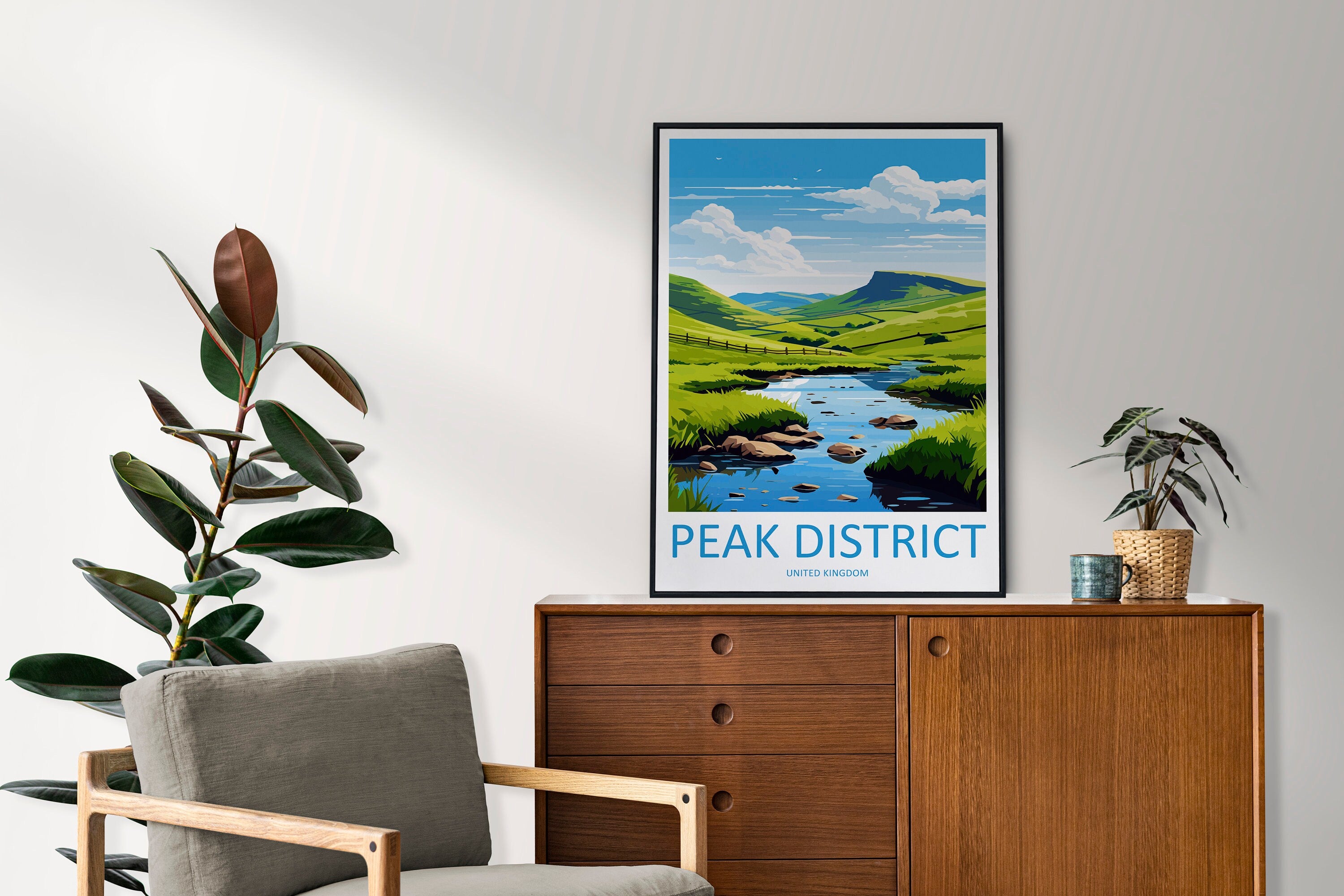 Peak District Print Peak District Home Decor Landscape Art Print Peak District Wall Art Nature Enthusiast Gift Wall Hanging Peak District UK