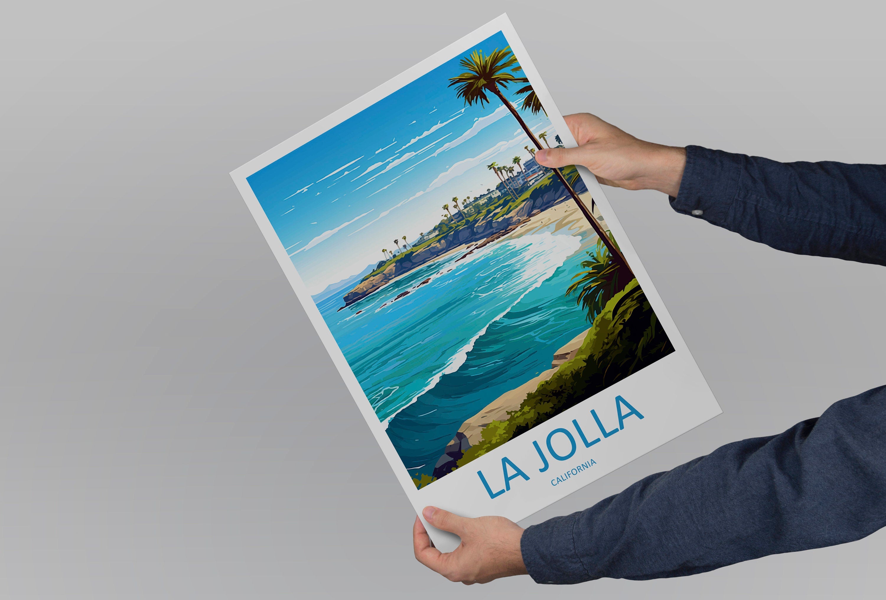 La Jolla Cove Travel Print Wall Art La Jolla Cove Wall Hanging Home Décor La Jolla Cove Gift Art Lovers California Art Lover Gift