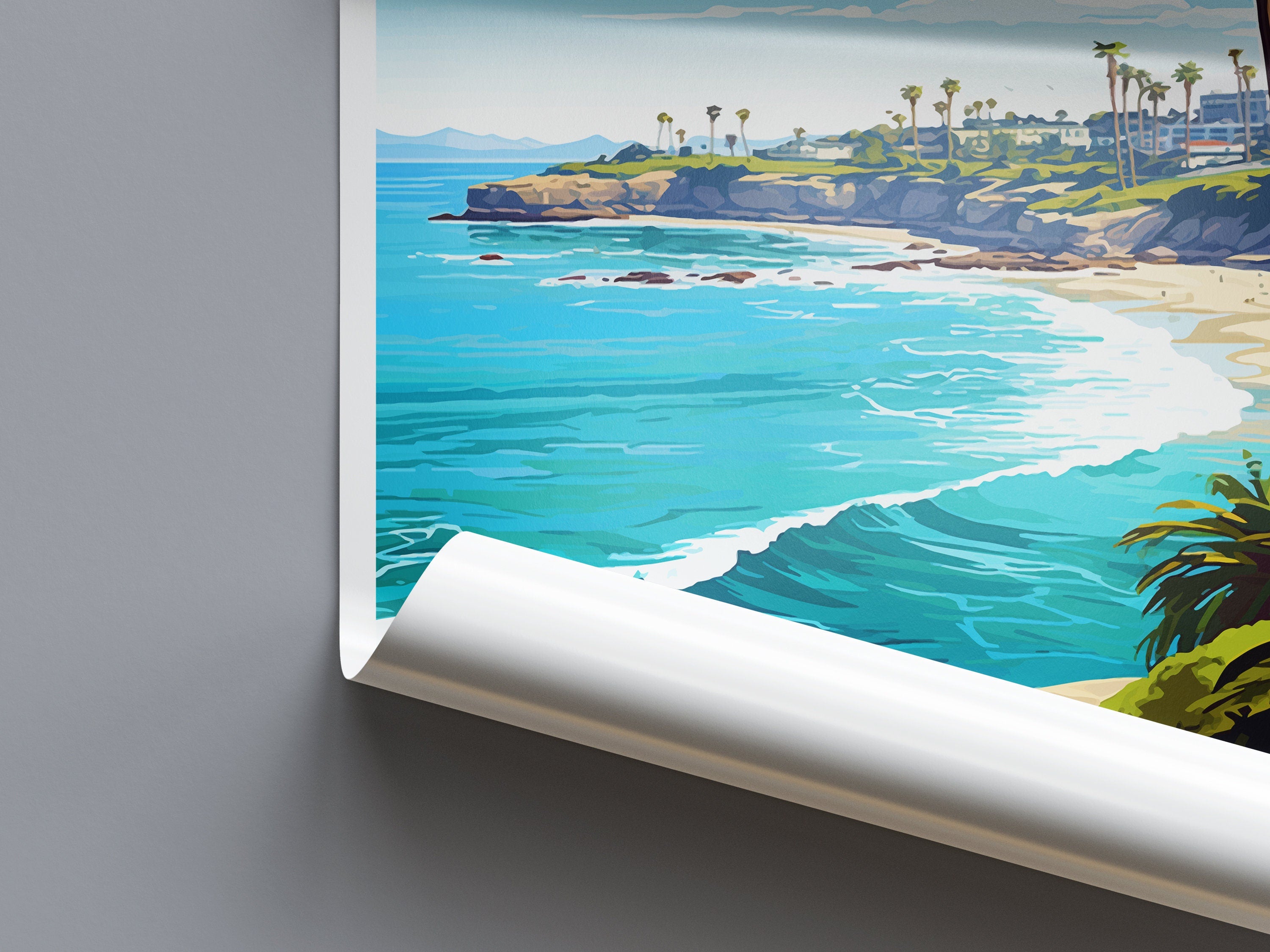 La Jolla Cove Travel Print Wall Art La Jolla Cove Wall Hanging Home Décor La Jolla Cove Gift Art Lovers California Art Lover Gift