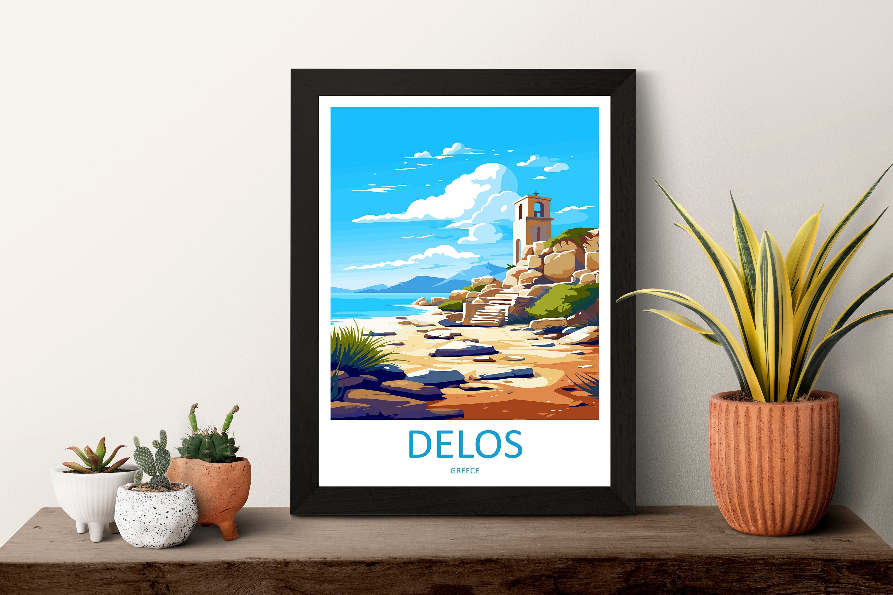 Delos Travel Print Wall Art Delos Greece Wall Hanging Home Decoration Delos Gift Art Lovers Wall Art Print Delos Greece Wall Art