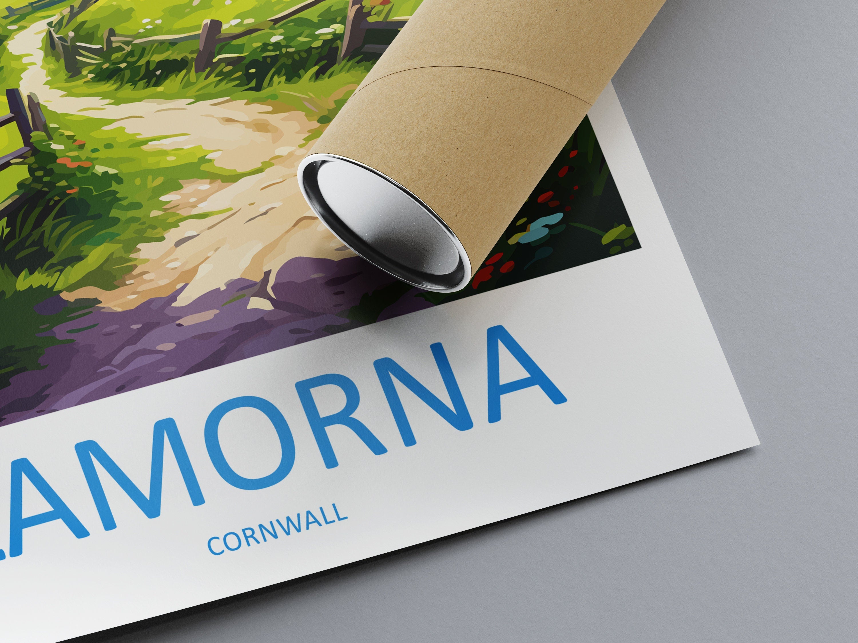 Lamorna Travel Print Wall Art Lamorna Wall Hanging Home Décor Lamorna Gift Art Lovers Cornwall Art Lover Gift