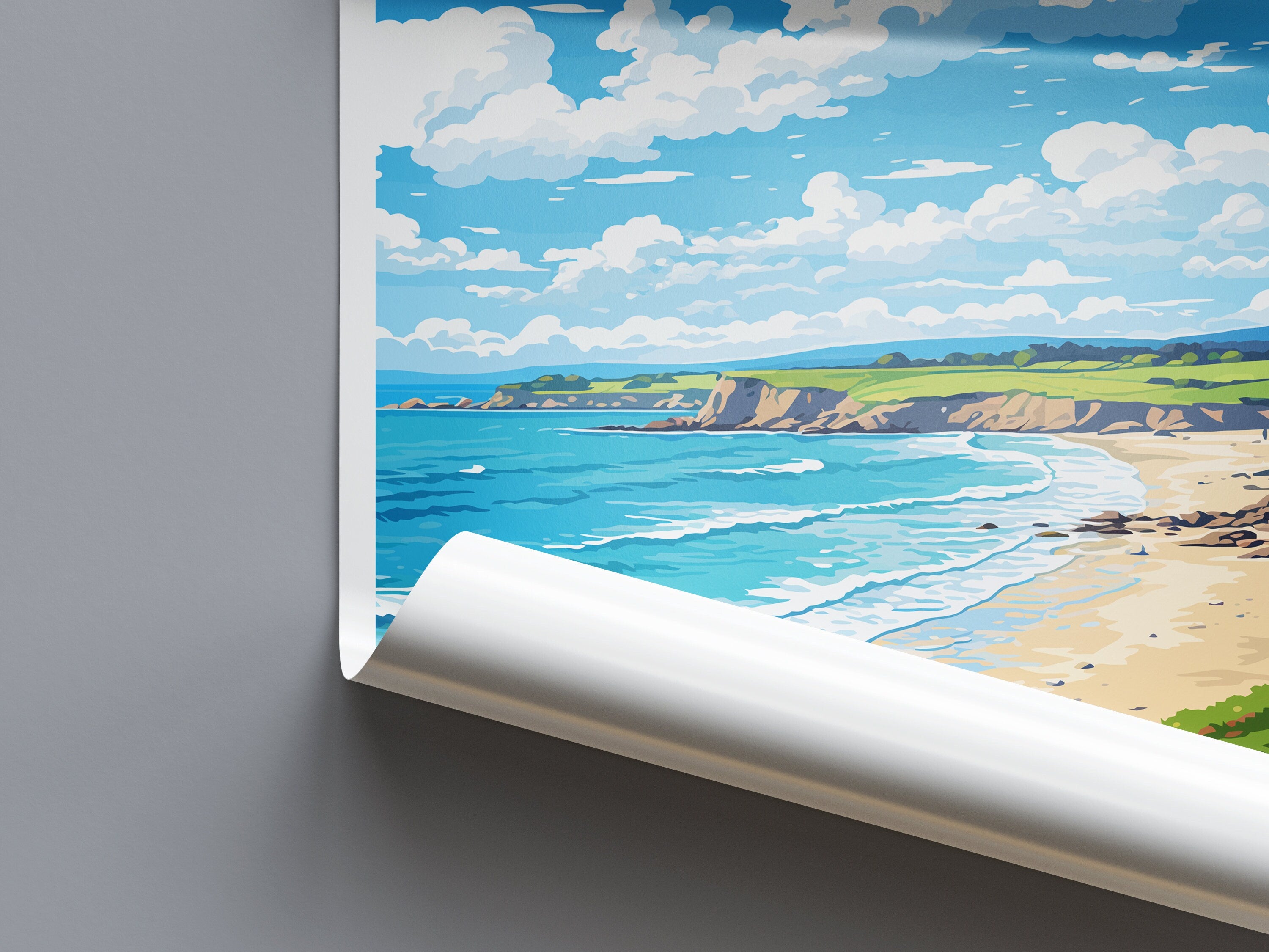 Maenporth Travel Print Wall Art Maenporth Wall Hanging Home Décor Maenporth Gift Art Lovers Cornwall Art Lover Gift Maenporth Art Poster