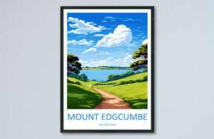 Mount Edgcumbe Country Park Travel Print Wall Art Mount Edgcumbe Wall Hanging Home Décor Mount Edgcumbe Gift Art Lovers Cornwall Art Lover