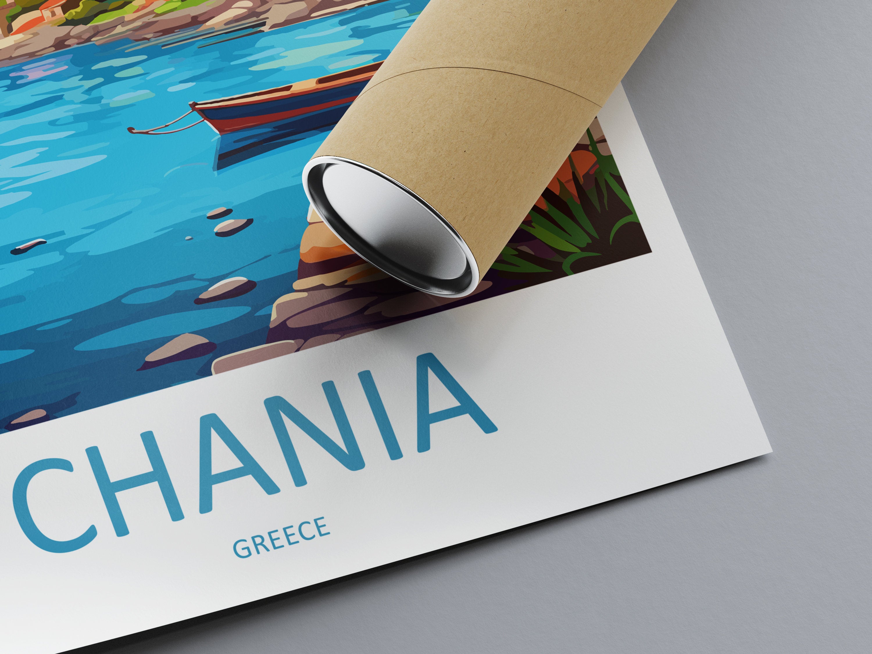 Chania Travel Print Wall Art Chania Greece Wall Hanging Home Decoration Chania Gift Art Lovers Wall Art Print Chania Greece Wall Poster Art