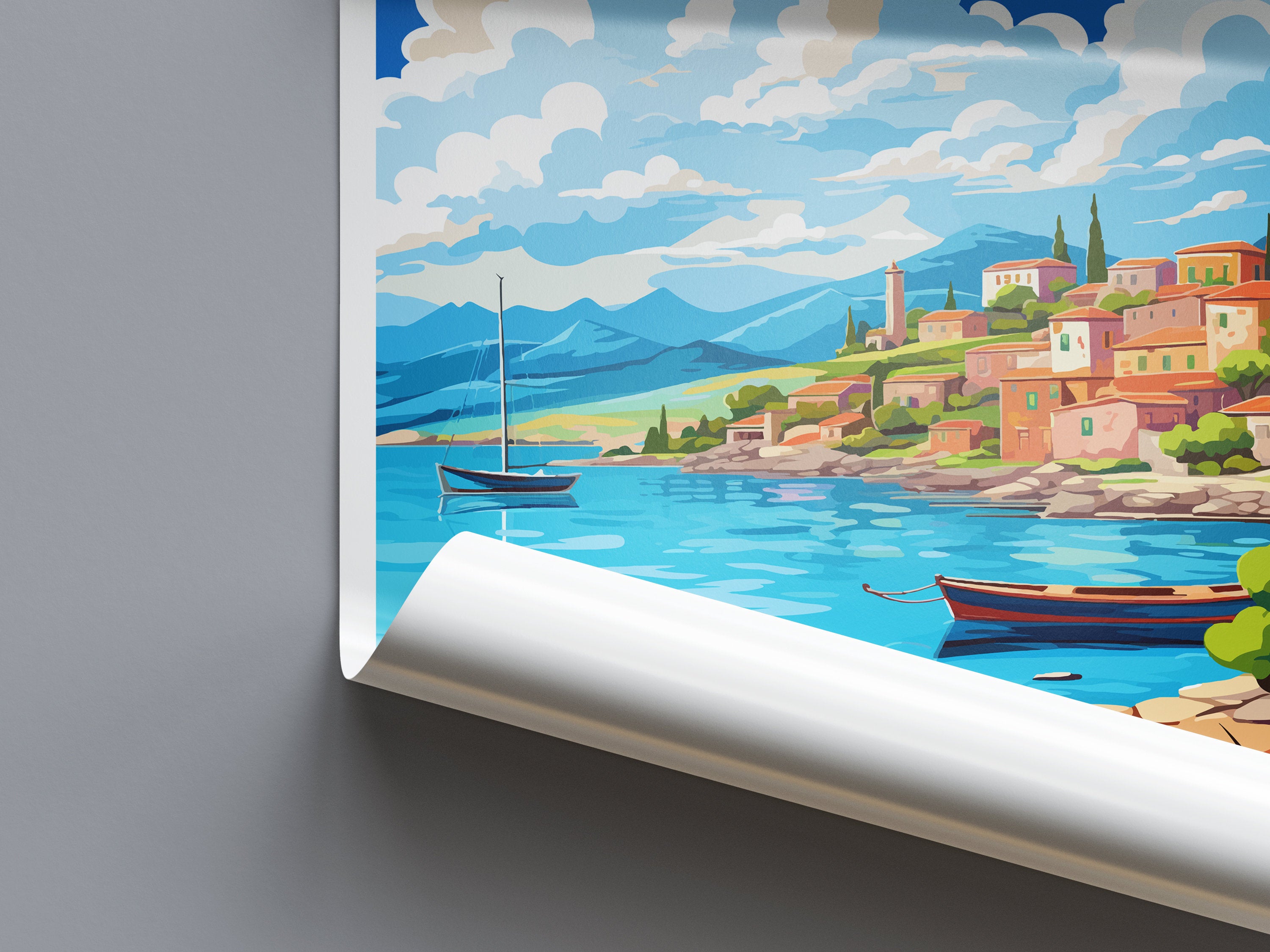 Chania Travel Print Wall Art Chania Greece Wall Hanging Home Decoration Chania Gift Art Lovers Wall Art Print Chania Greece Wall Poster Art