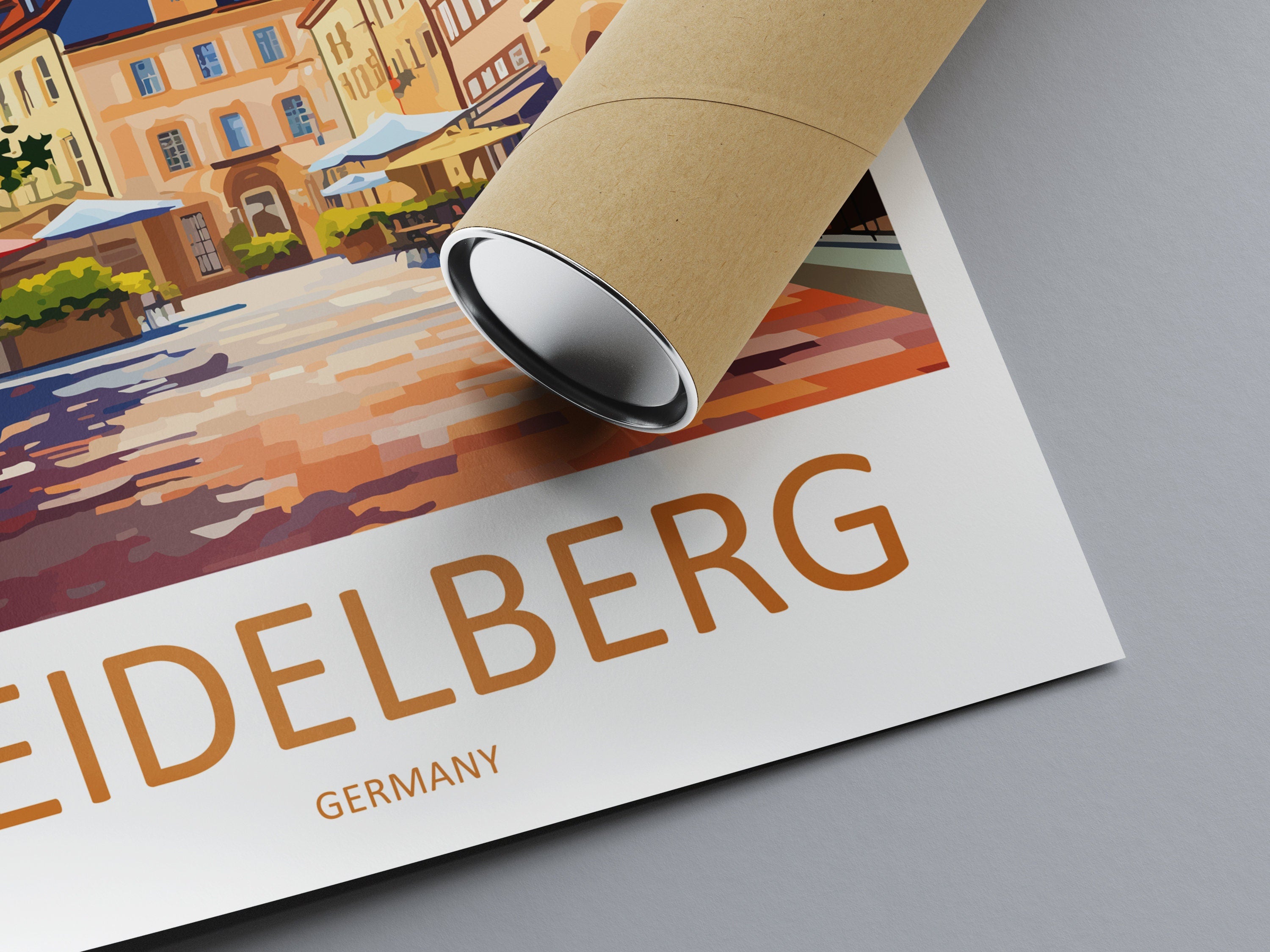 Heidelberg Cityscape Print Heidelberg Home Decor European City Art Print Heidelberg Wall Art Germany Enthusiast Gift Wall Hanging Heidelberg