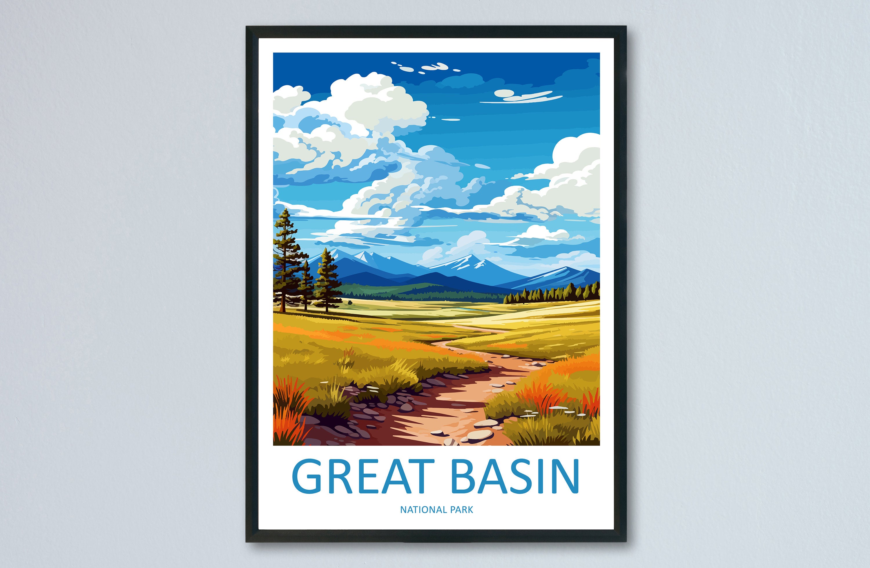 Great Basin National Park Travel Print Wall Art Great Basin National Park Wall Hanging Home Décor Great Basin National Park Gift Art
