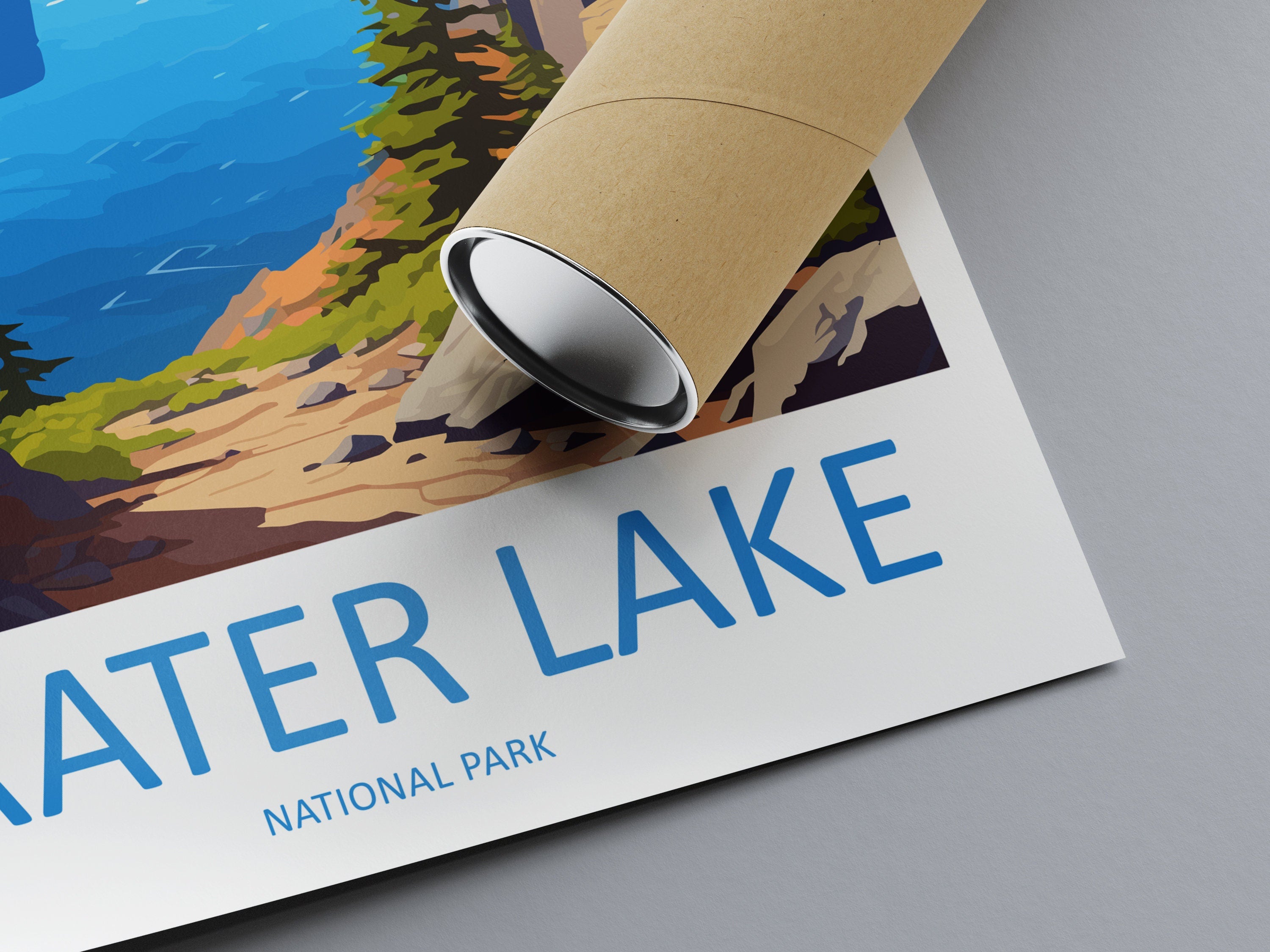 Crater Lake National Park Travel Print Wall Art Crater Lake National Park Wall Hanging Home Décor Crater Lake National Park Gift Art