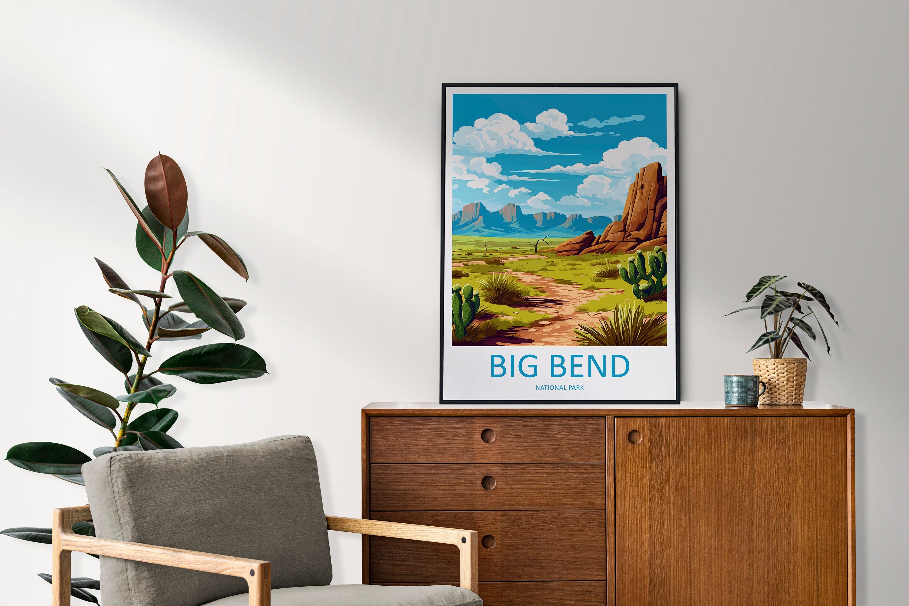 Big Bend National Park Travel Print Wall Art Big Bend National Park Wall Hanging Home Décor Big Bend National Park Gift Art Lovers Park Art