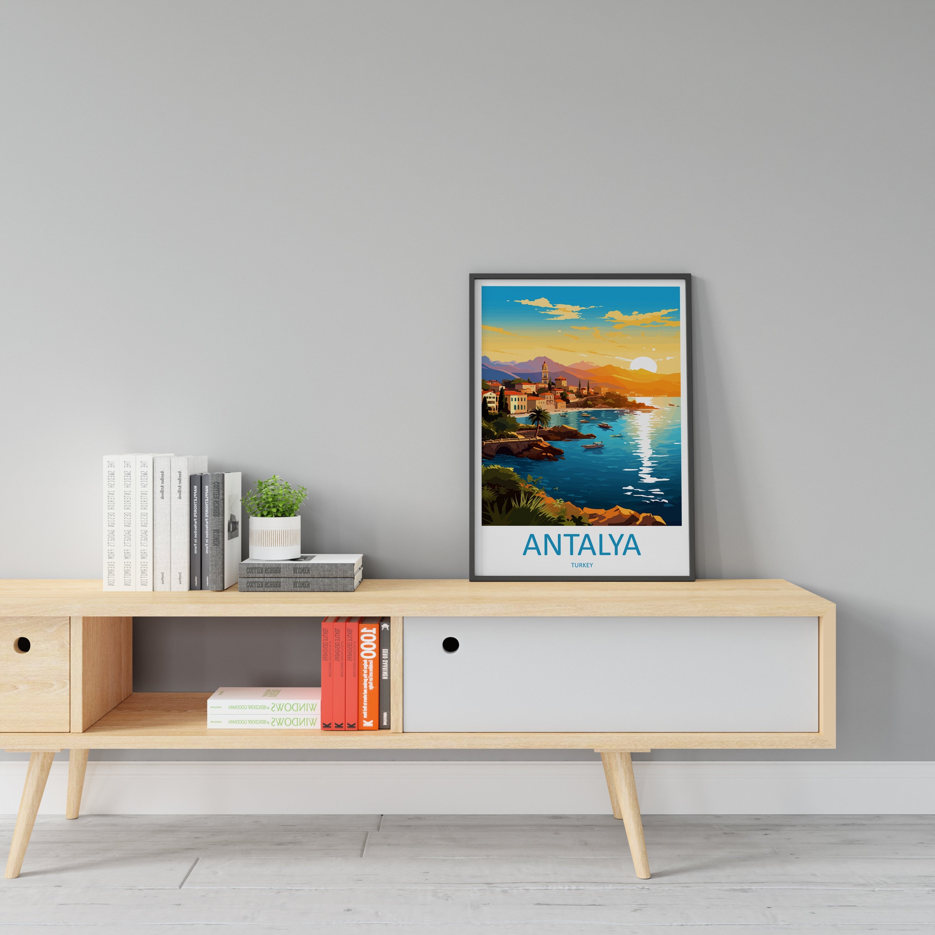 Antalya Travel Print Wall Art Antalya Wall Hanging Home Decoration Antalya Gift Art Lovers Wall Art Print Art Antalya Wall Print Turkey Art