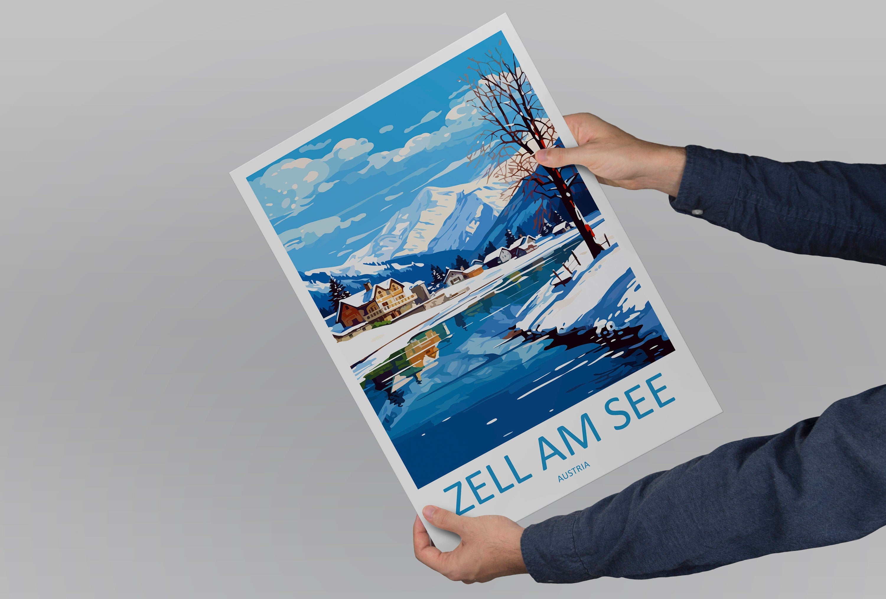 Zell Am See Print Salzburg Home Décor Zell Am See Art Print Zell Am See Wall Art for Travel Enthusiast Gift Wall Hanging Zell Am See Poster