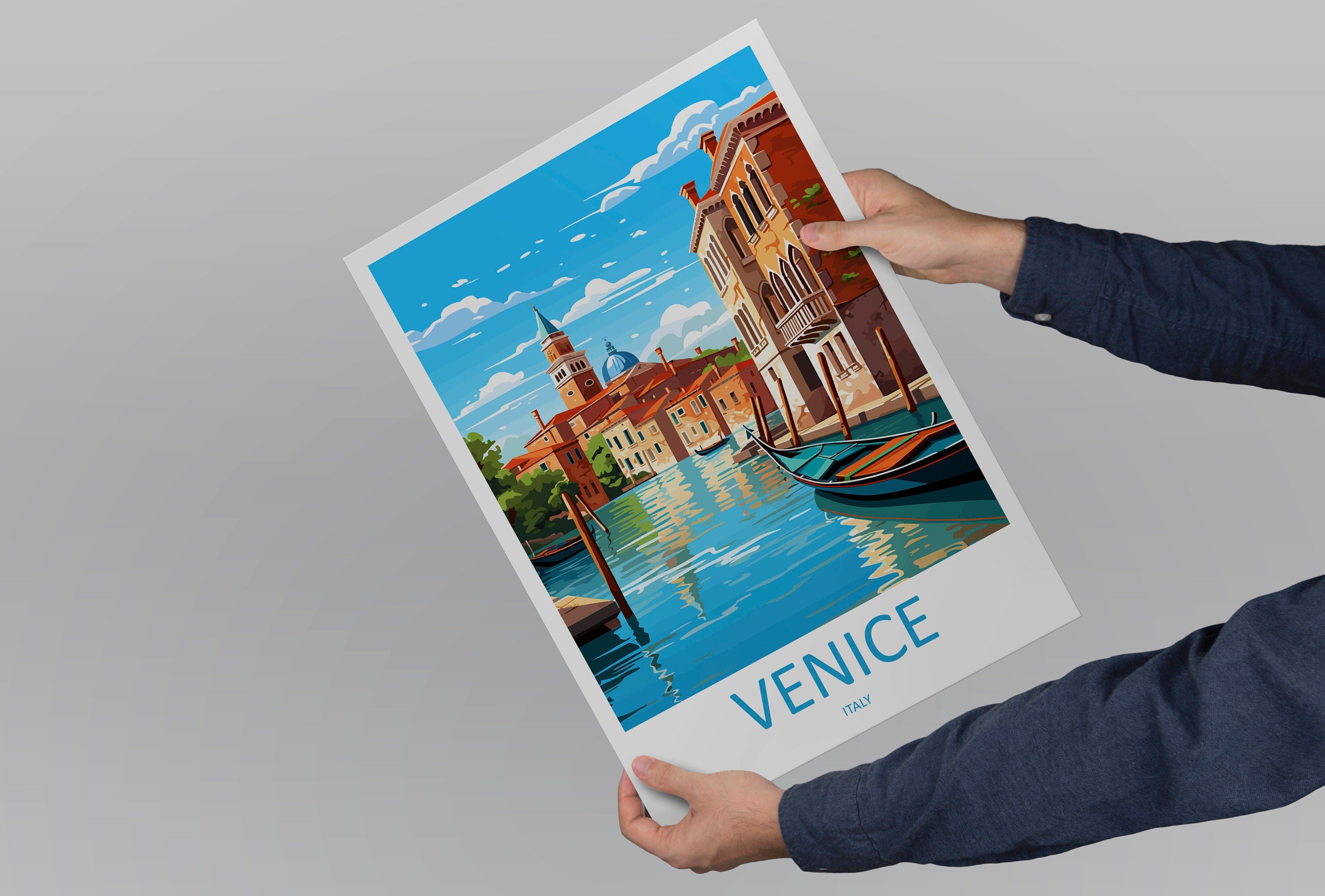 Venice Travel Print Wall Art Venice Italy Wall Hanging Home Decoration Venice Gift Art Lovers Wall Art Print Venice Italy St. Mark's Square