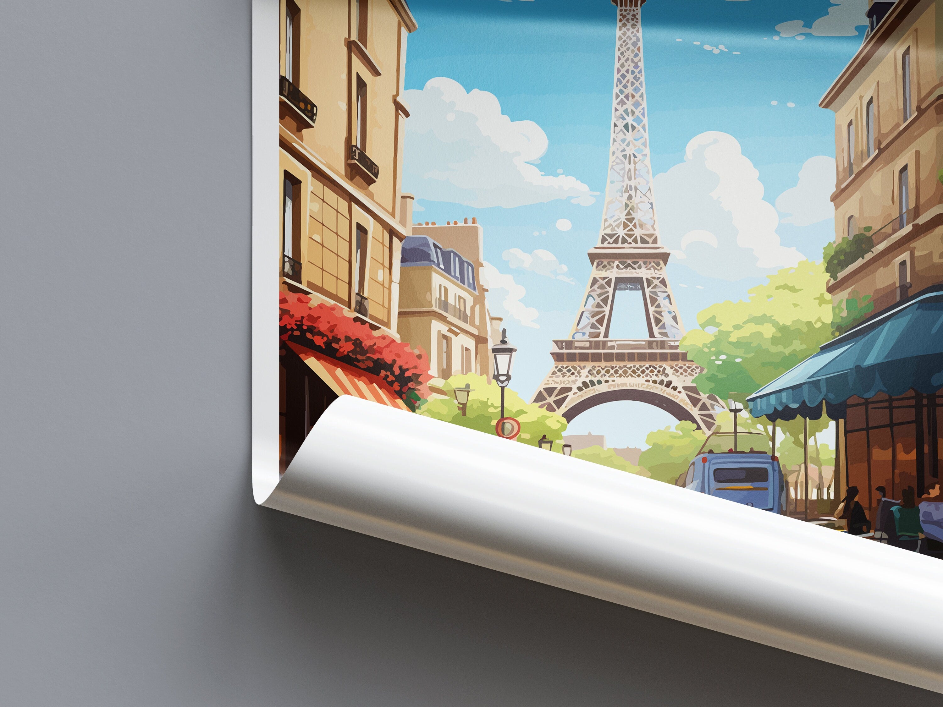 Paris Travel Print Wall Art Paris Wall Hanging Home Décor Paris Gift Art Lovers France Art Lover Gift Paris Print France Wall Art Décor