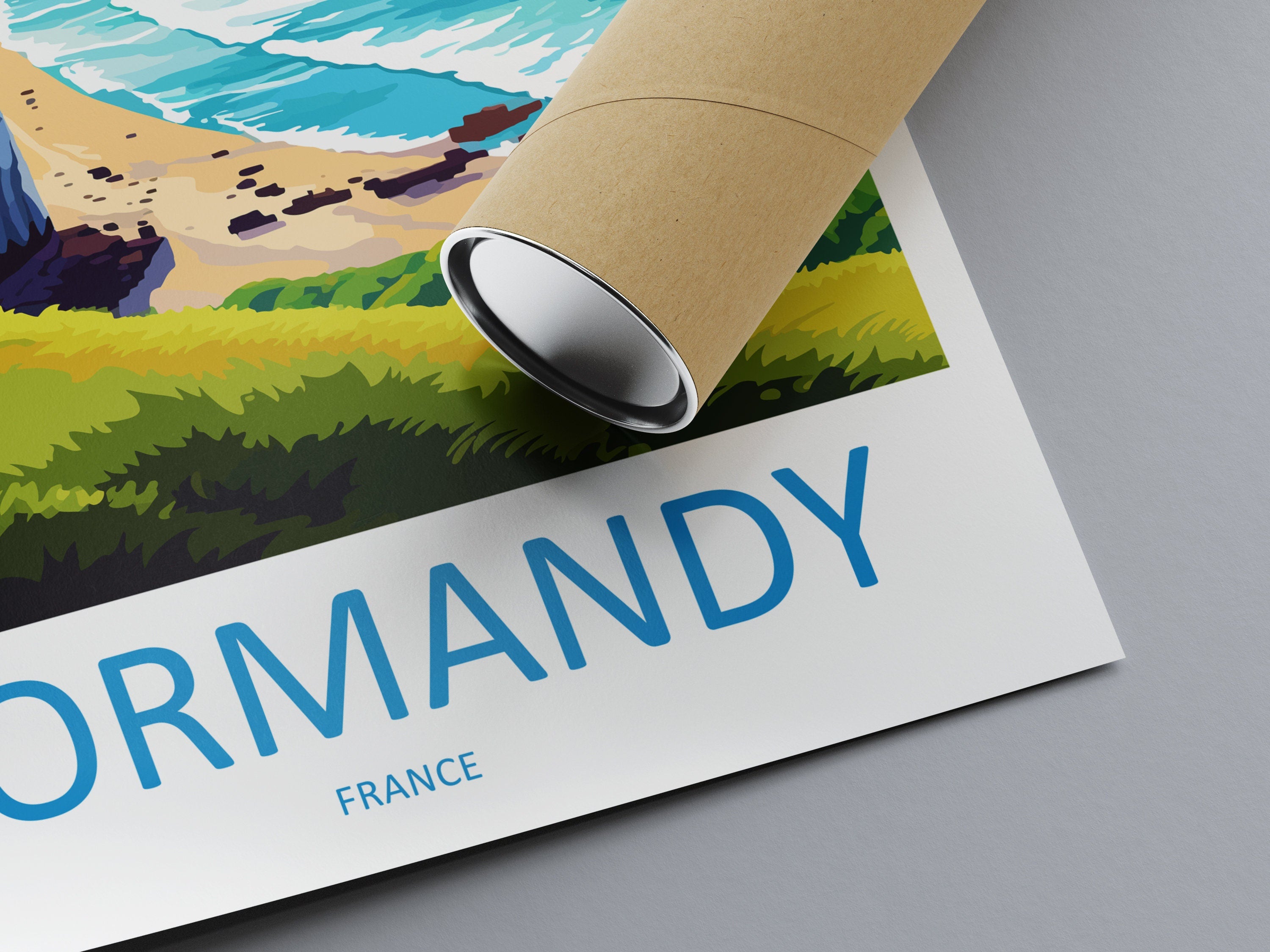 Normandy Travel Print Wall Art Normandy Wall Hanging Home Décor Normandy Gift Art Lovers France Art Lover Gift Normandy Print France Artwork
