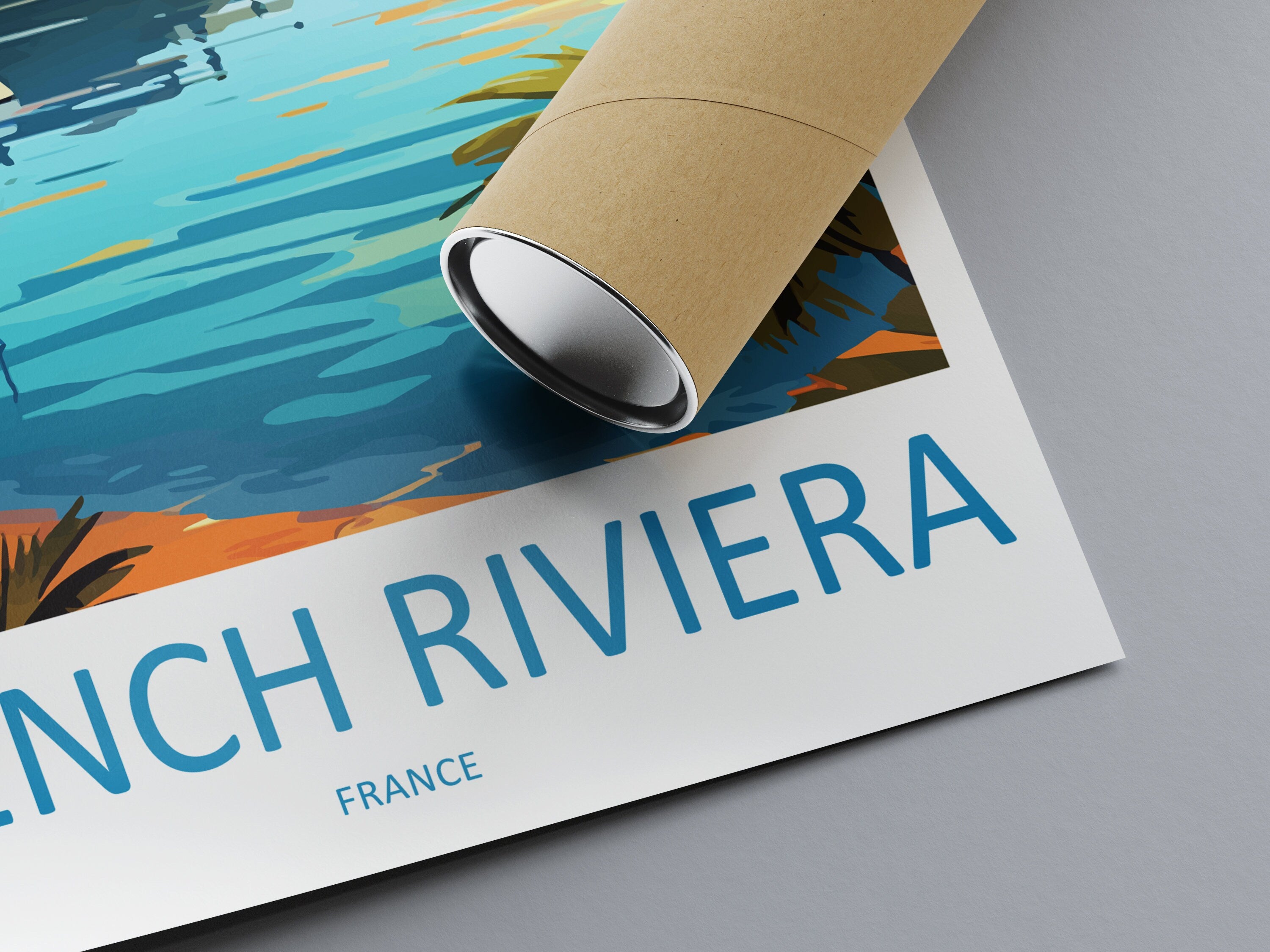 French Riviera Travel Print Wall Art French Riviera Wall Hanging Home Décor French Riviera Gift Art Lovers France Art French Riviera Art