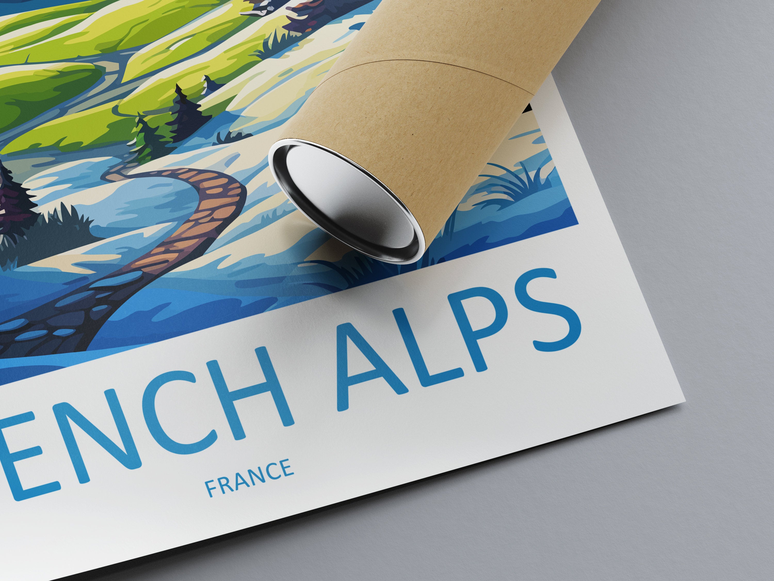 French Alps Travel Print Wall Art French Alps Wall Hanging Home Décor French Alps Gift Art Lovers France Art French Alps Art