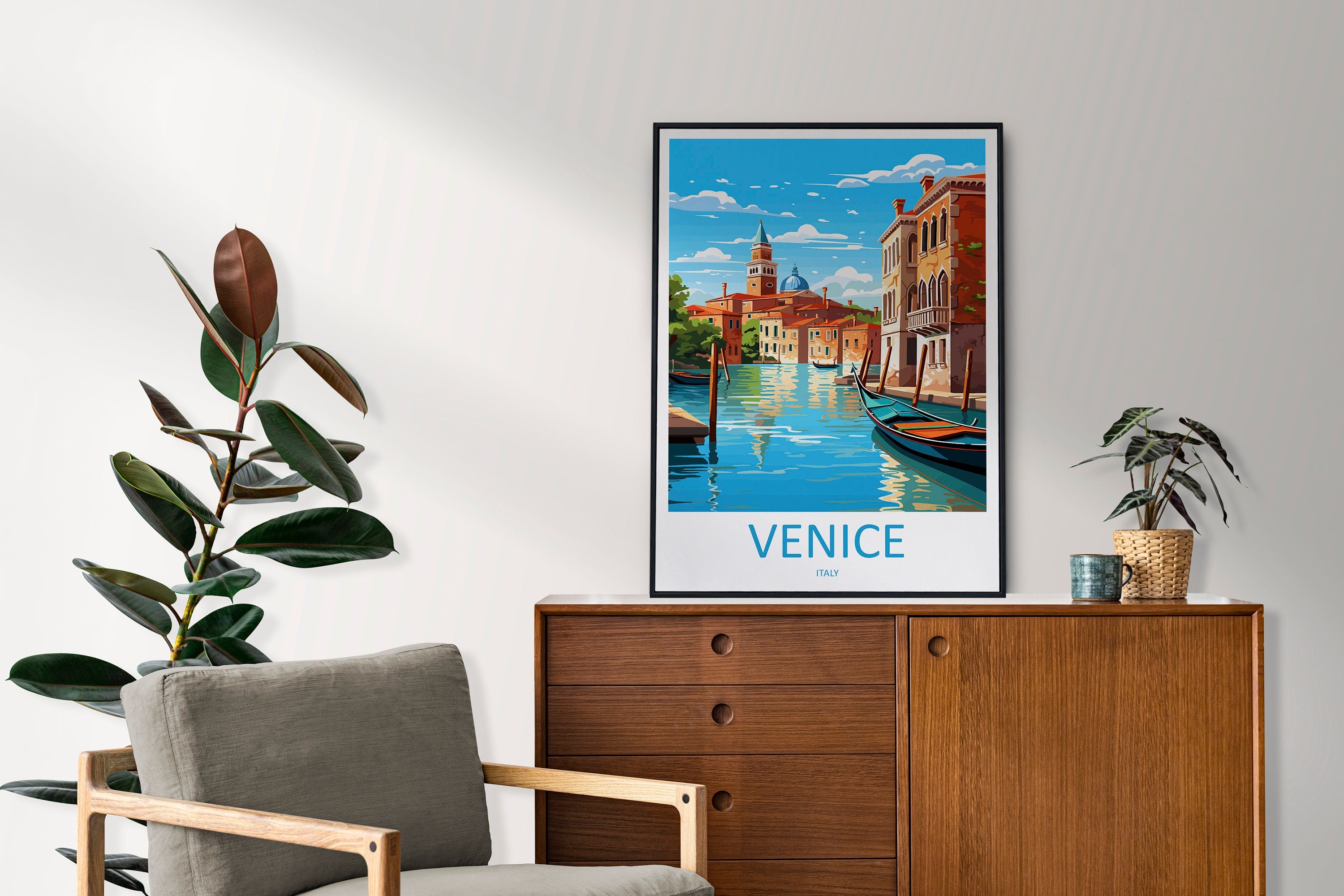 Venice Travel Print Wall Art Venice Italy Wall Hanging Home Decoration Venice Gift Art Lovers Wall Art Print Venice Italy St. Mark's Square