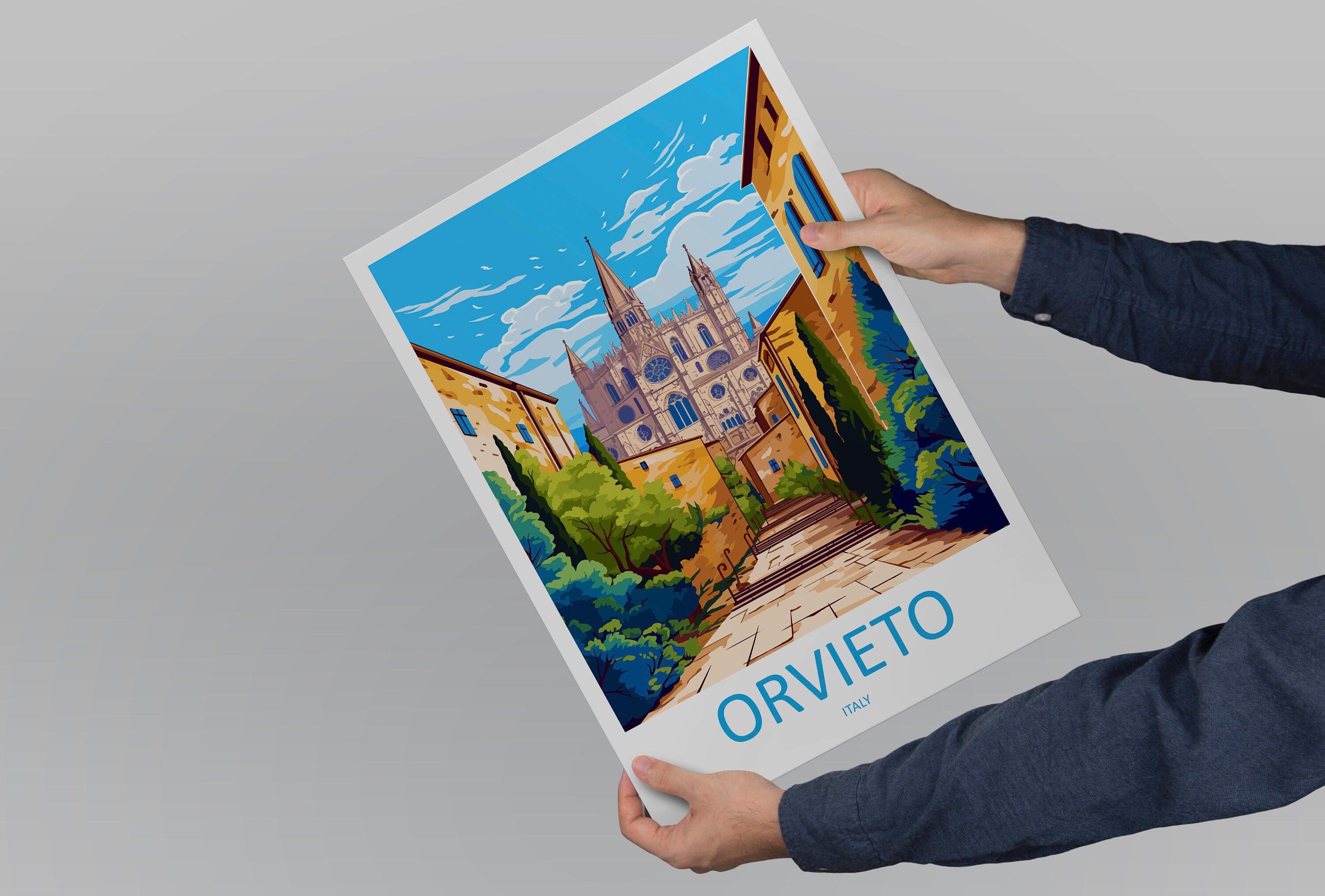 Orvieto Travel Print Wall Art Orvieto Wall Hanging Home Décor Orvieto Gift Art Lovers Italy Art Lover Gift Orvieto Print Orvieto Travel Gift