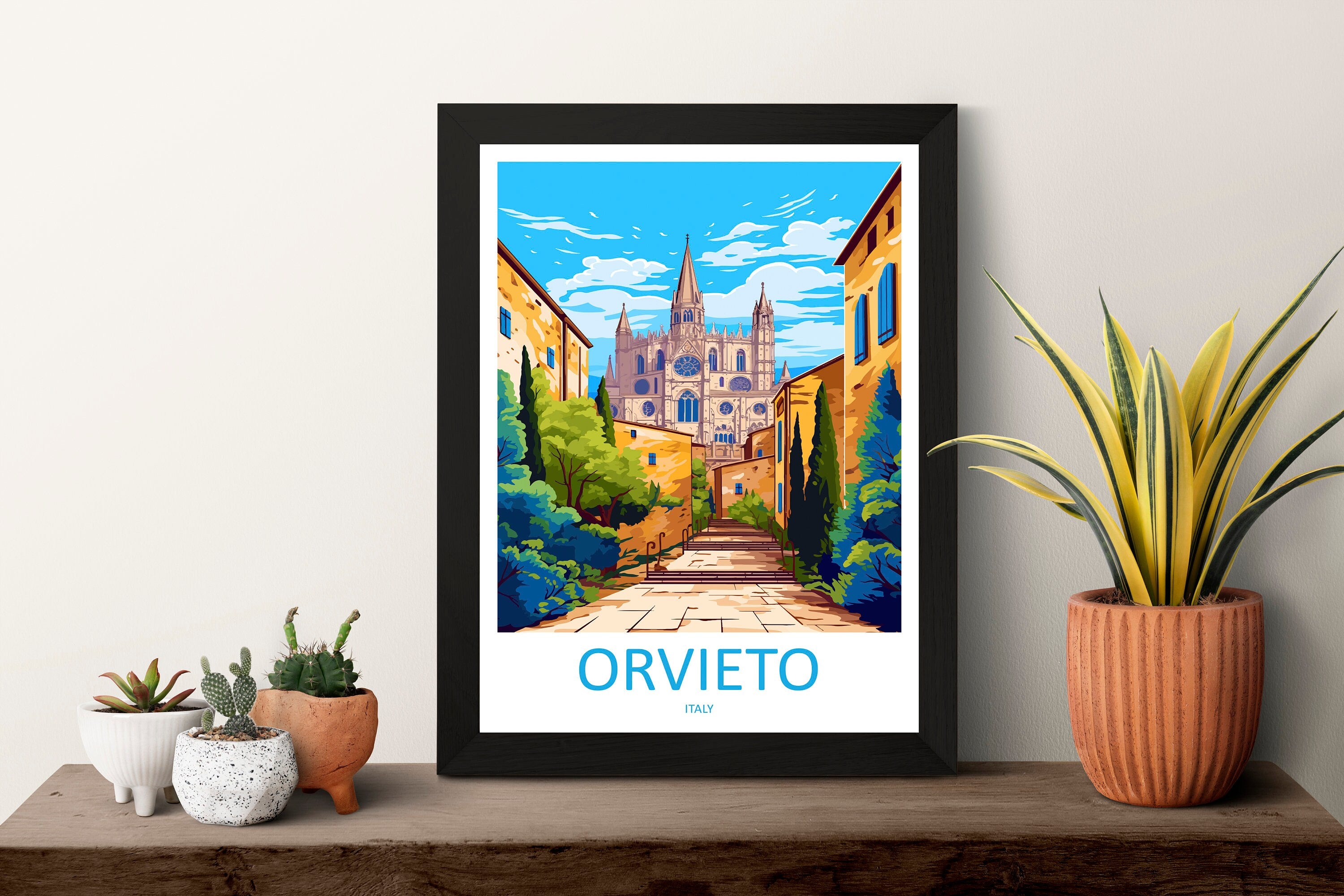 Orvieto Travel Print Wall Art Orvieto Wall Hanging Home Décor Orvieto Gift Art Lovers Italy Art Lover Gift Orvieto Print Orvieto Travel Gift