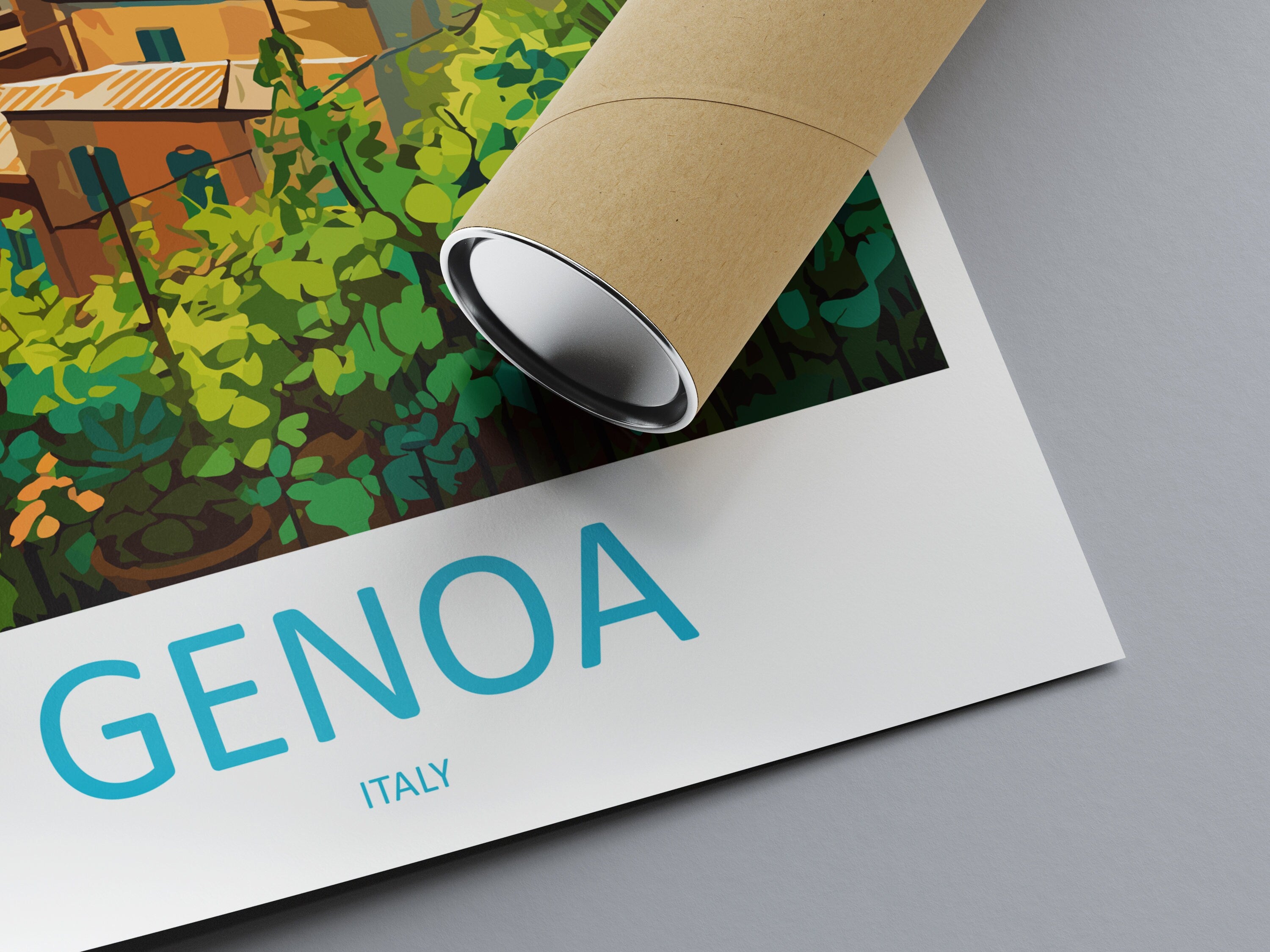 Genoa Travel Print Wall Art Genoa Wall Hanging Home Décor Genoa Gift Art Lovers Italy Art Lover Gift Genoa Print Genoa Travel Gift Print