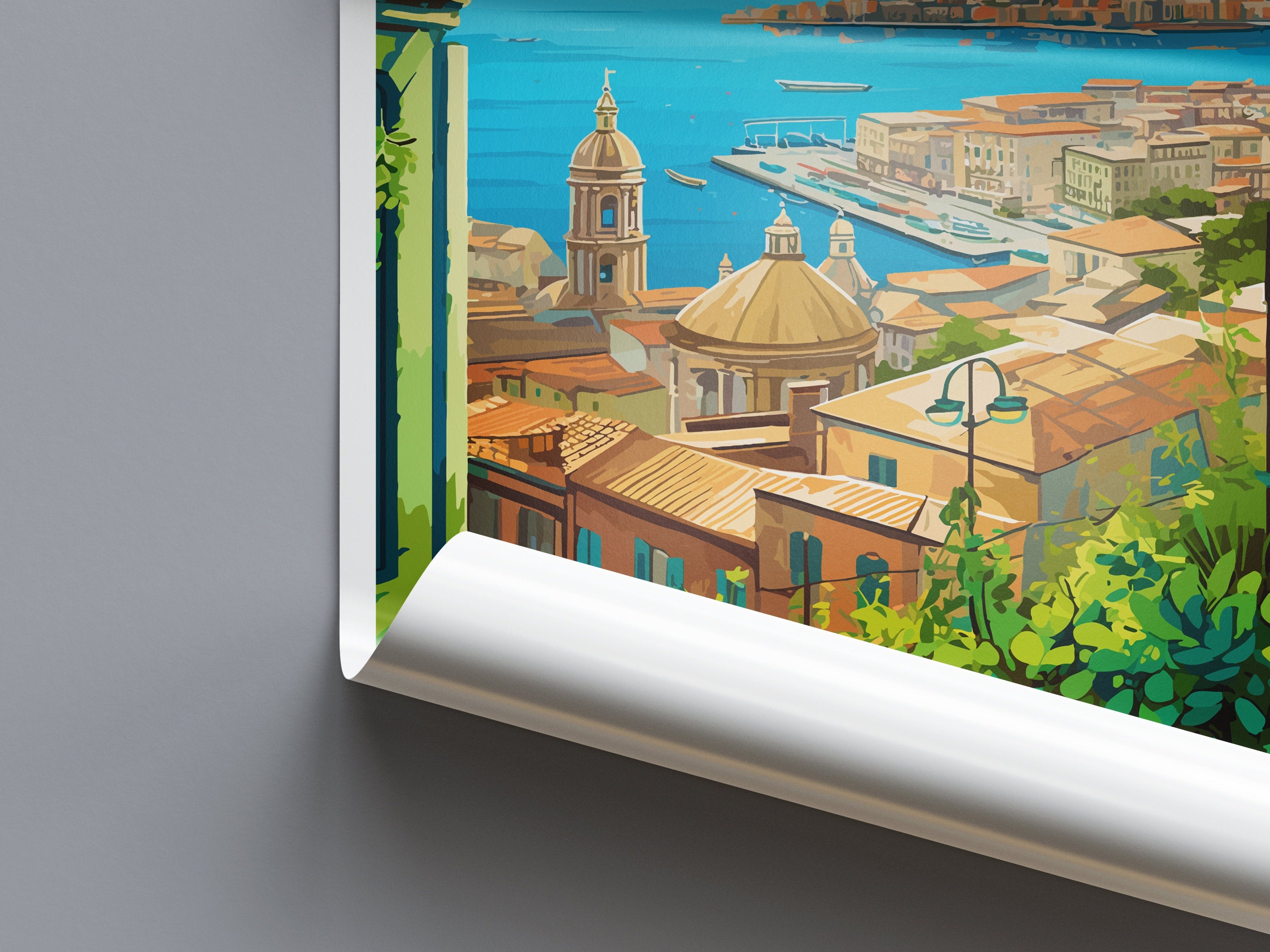 Genoa Travel Print Wall Art Genoa Wall Hanging Home Décor Genoa Gift Art Lovers Italy Art Lover Gift Genoa Print Genoa Travel Gift Print