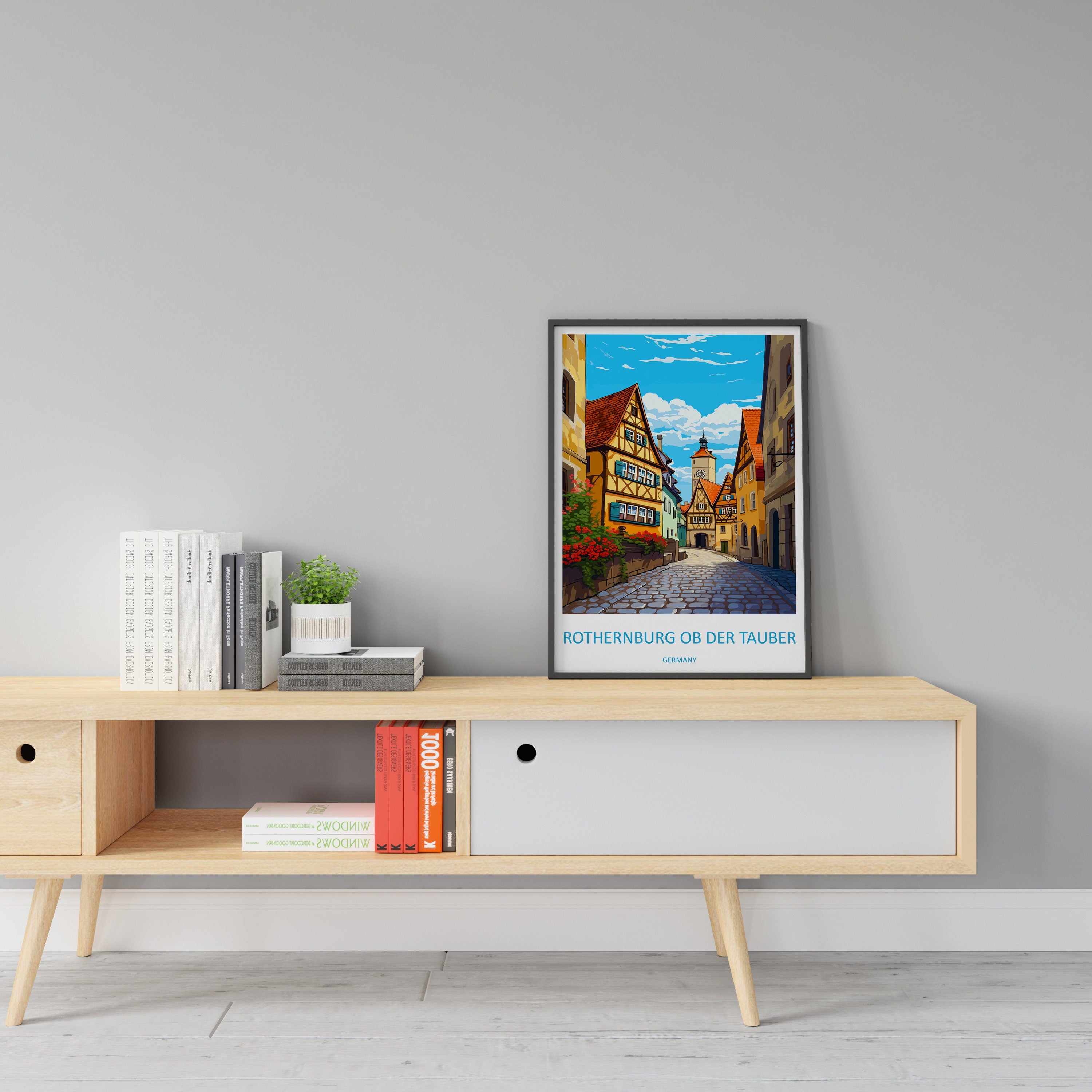 Rothenburg Ob Der Tauber Travel Print Wall Art Rothenburg Ob Der Tauber Wall Hanging Home Décor Rothenburg Ob Der Tauber Gift Art Lovers