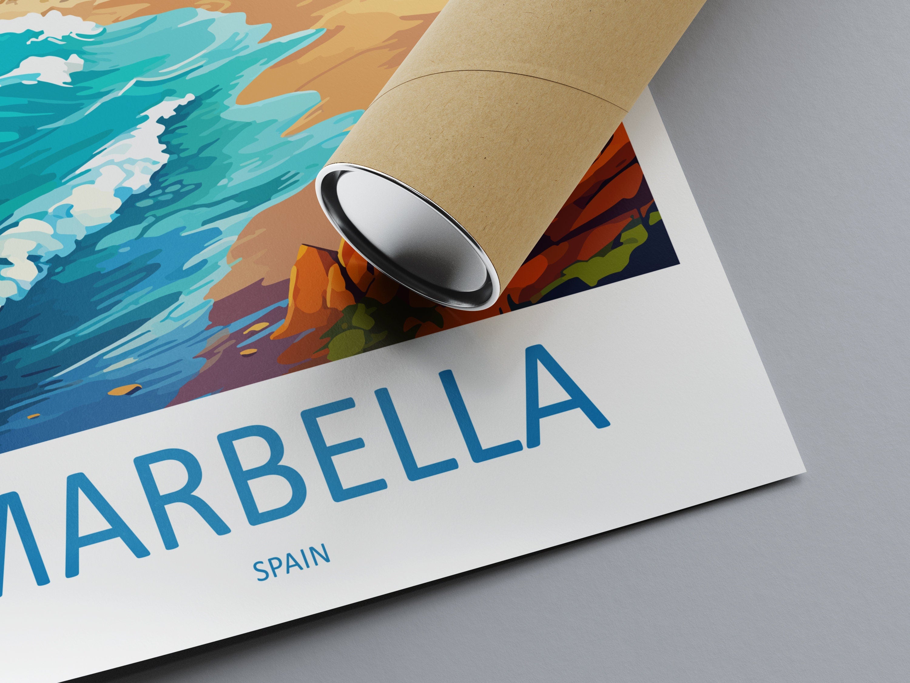 Marbella Travel Print Wall Art Marbella Wall Hanging Home Décor Marbella Gift Art Lovers Spain Art Lover Gift Marbella Wall Décor Spain Deco