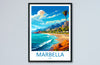 Marbella Travel Print Wall Art Marbella Wall Hanging Home Décor Marbella Gift Art Lovers Spain Art Lover Gift Marbella Wall Décor Spain Deco