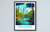 Singapore Travel Print Wall Art Singapore Wall Hanging Home Decoration Singapore Gift Art Lovers Wall Art Singapore