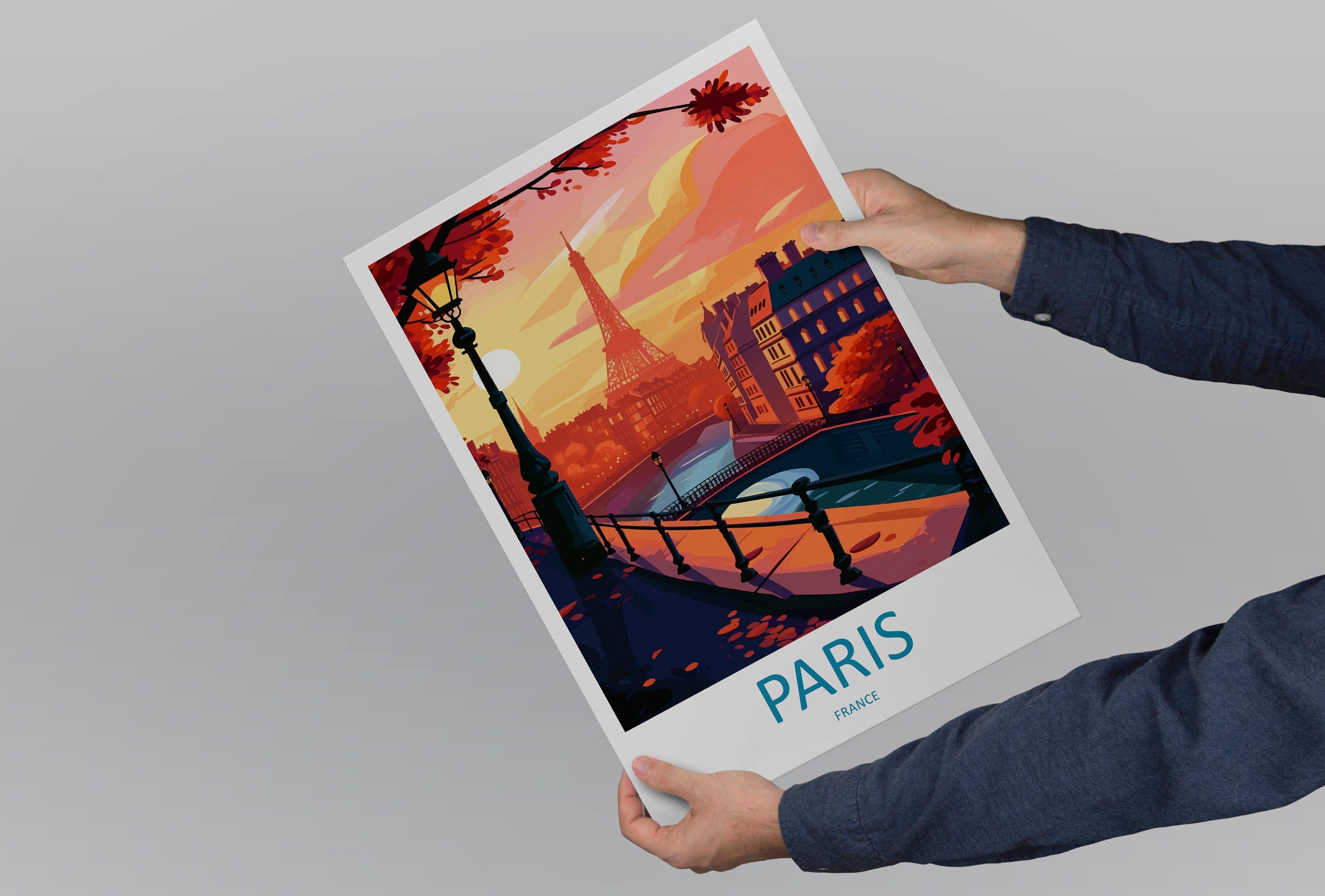 Paris Travel Print Wall Art Paris Wall Hanging Home Décor Paris Gift Art Lovers France Art Lover Gift Paris Print France Wall Art Décor