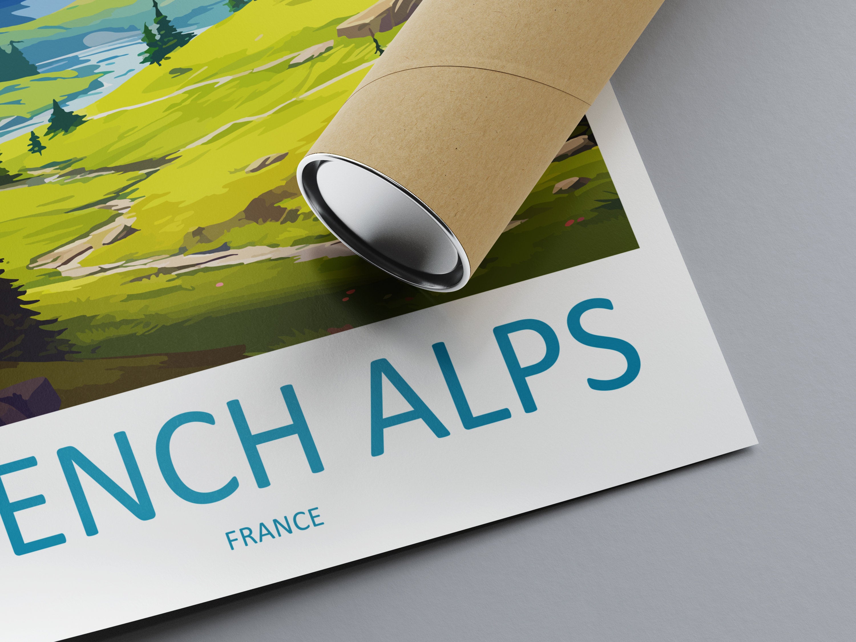 French Alps Travel Print Wall Art French Alps Wall Hanging Home Décor French Alps Gift Art Lovers France Art French Alps Art