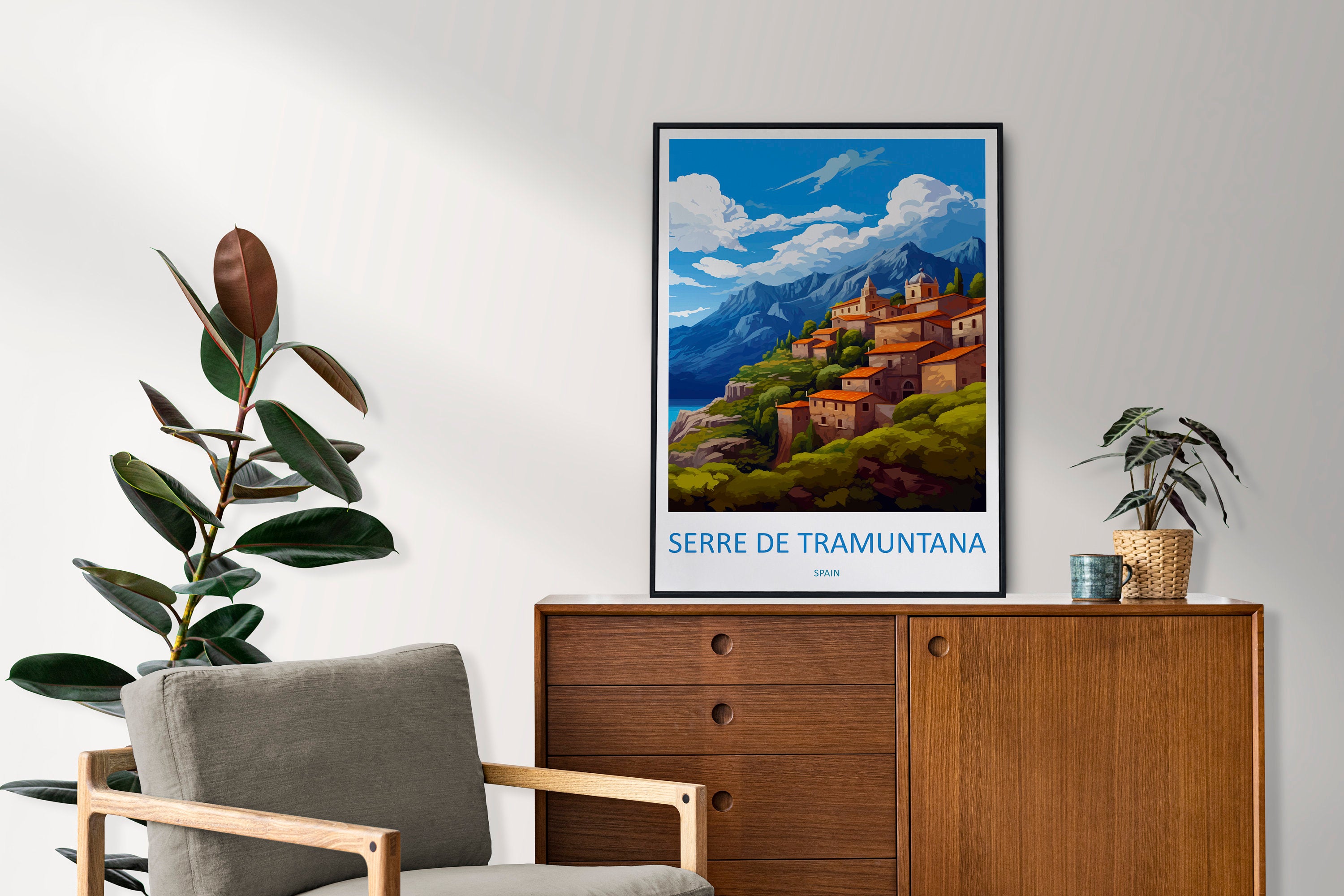 Serra de Tramuntana Travel Print Wall Art Serra de Tramuntana Wall Hanging Home Décor Serra de Tramuntana Gift Art Lovers Spain Art Lover